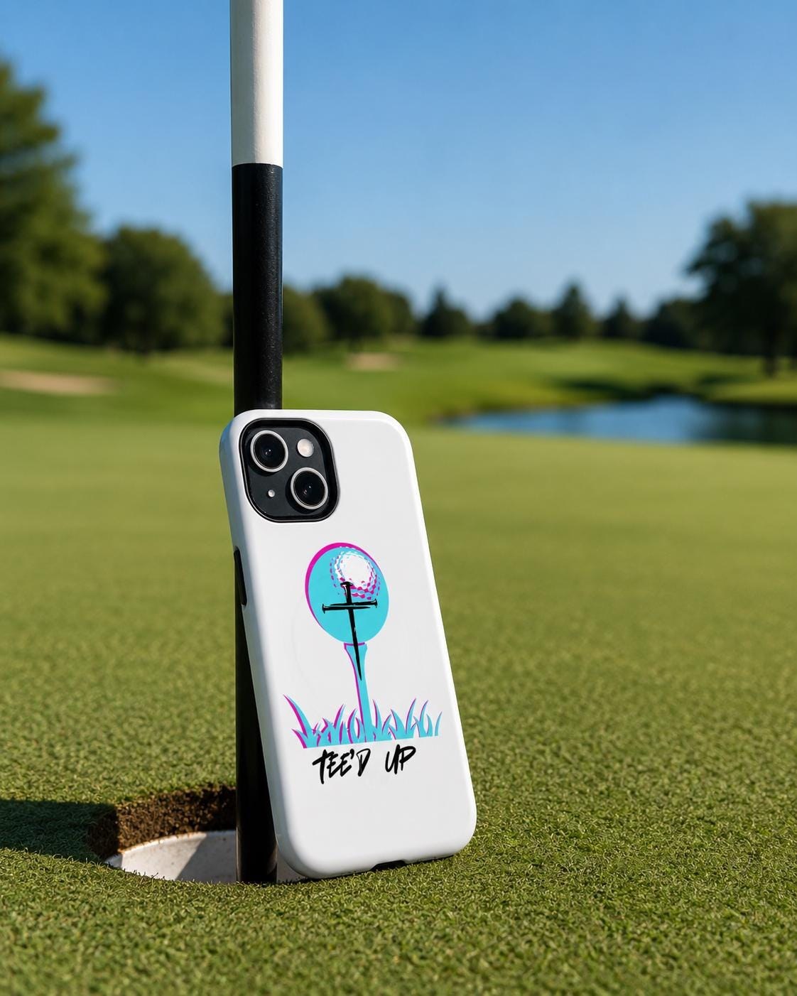 Tee'd Up Golf Ball on Tee Phone Case | Tough Magnetic Case