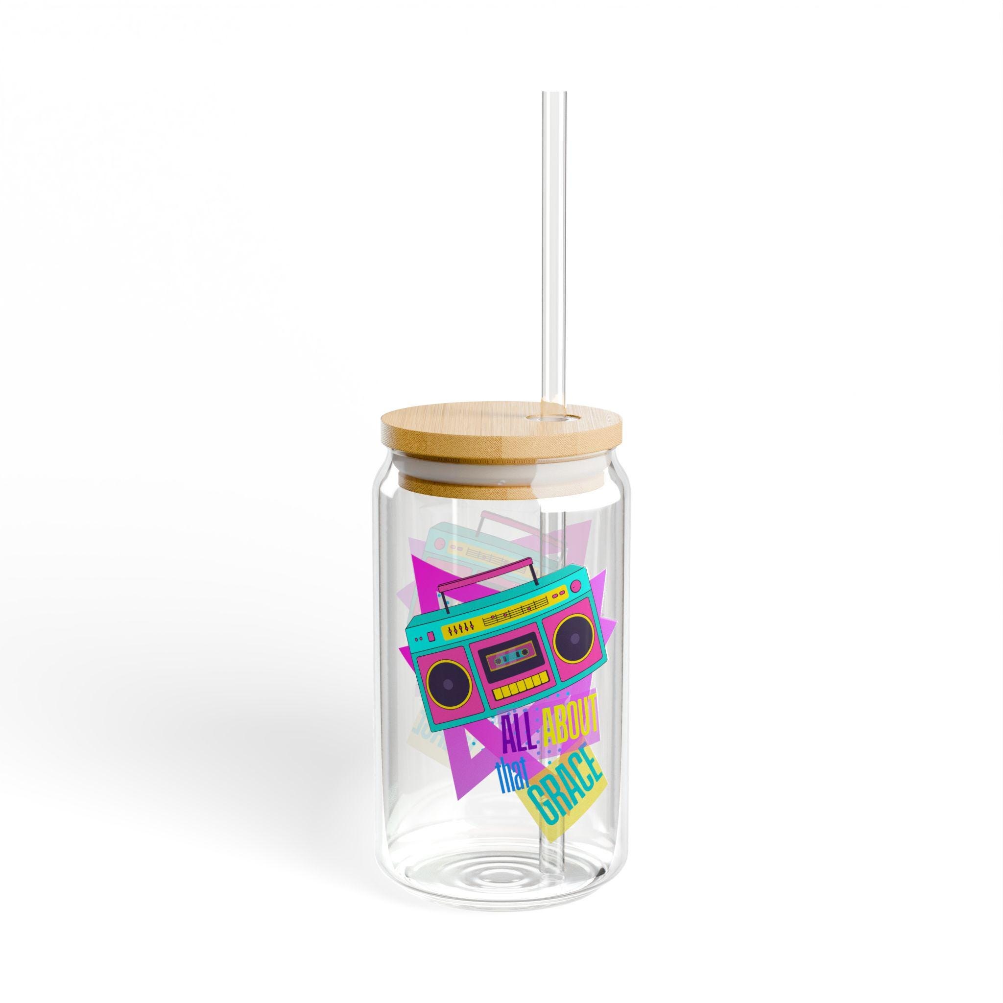 All About That Beach Boombox Sipper Glass, product image 2