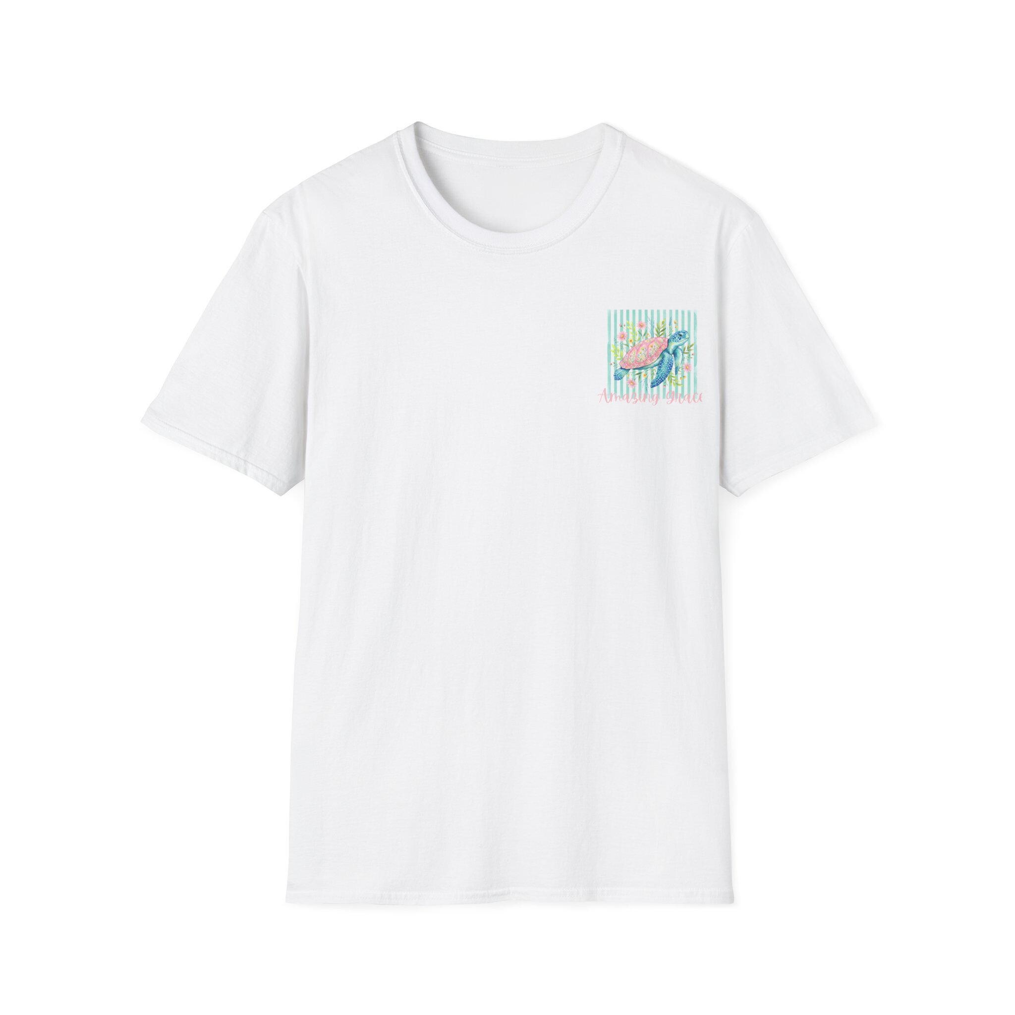 Vintage Sea Turtle Pocket T-Shirt | Pastel Stripes Beach Vibes, product image 5