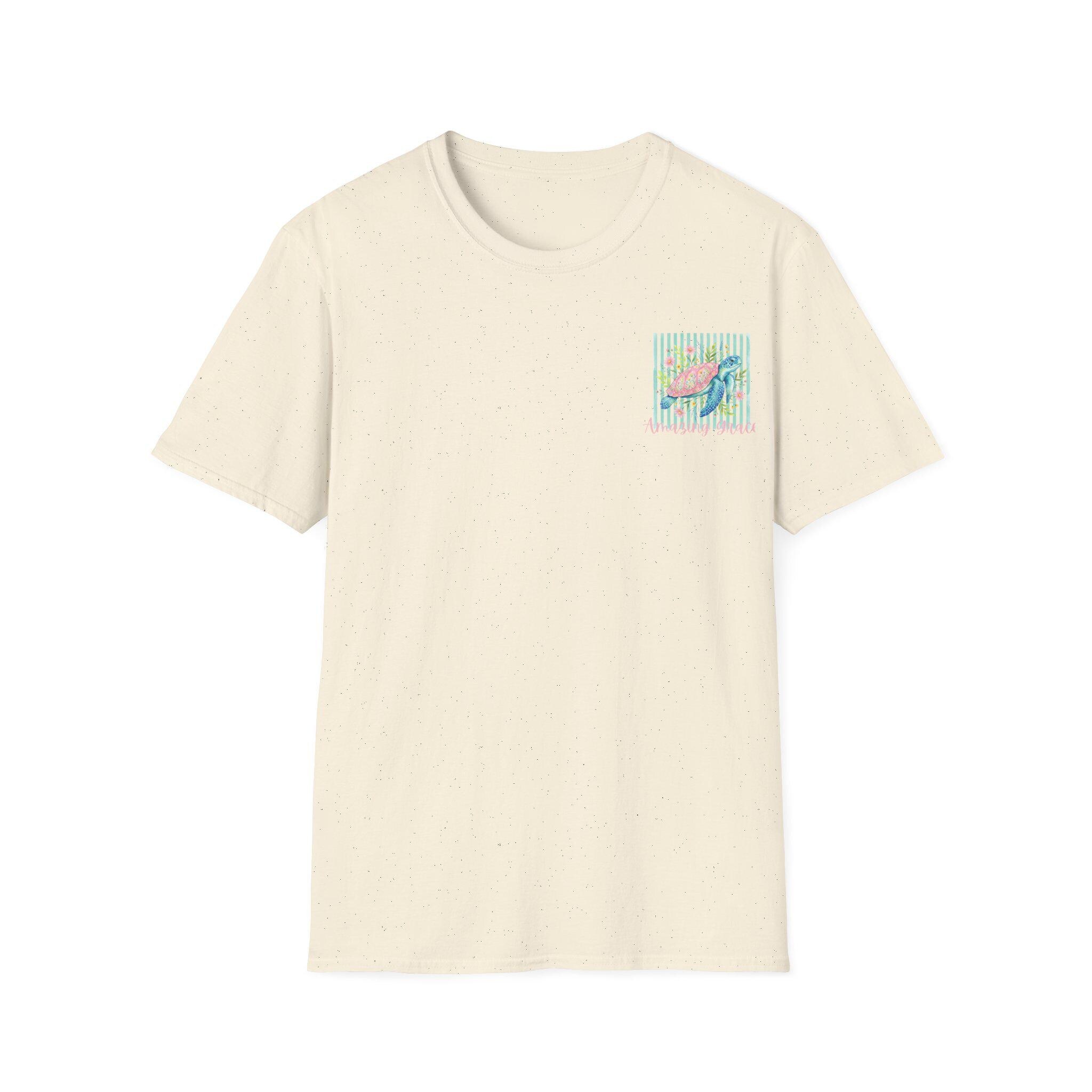 Vintage Sea Turtle Pocket T-Shirt | Pastel Stripes Beach Vibes, product image 8