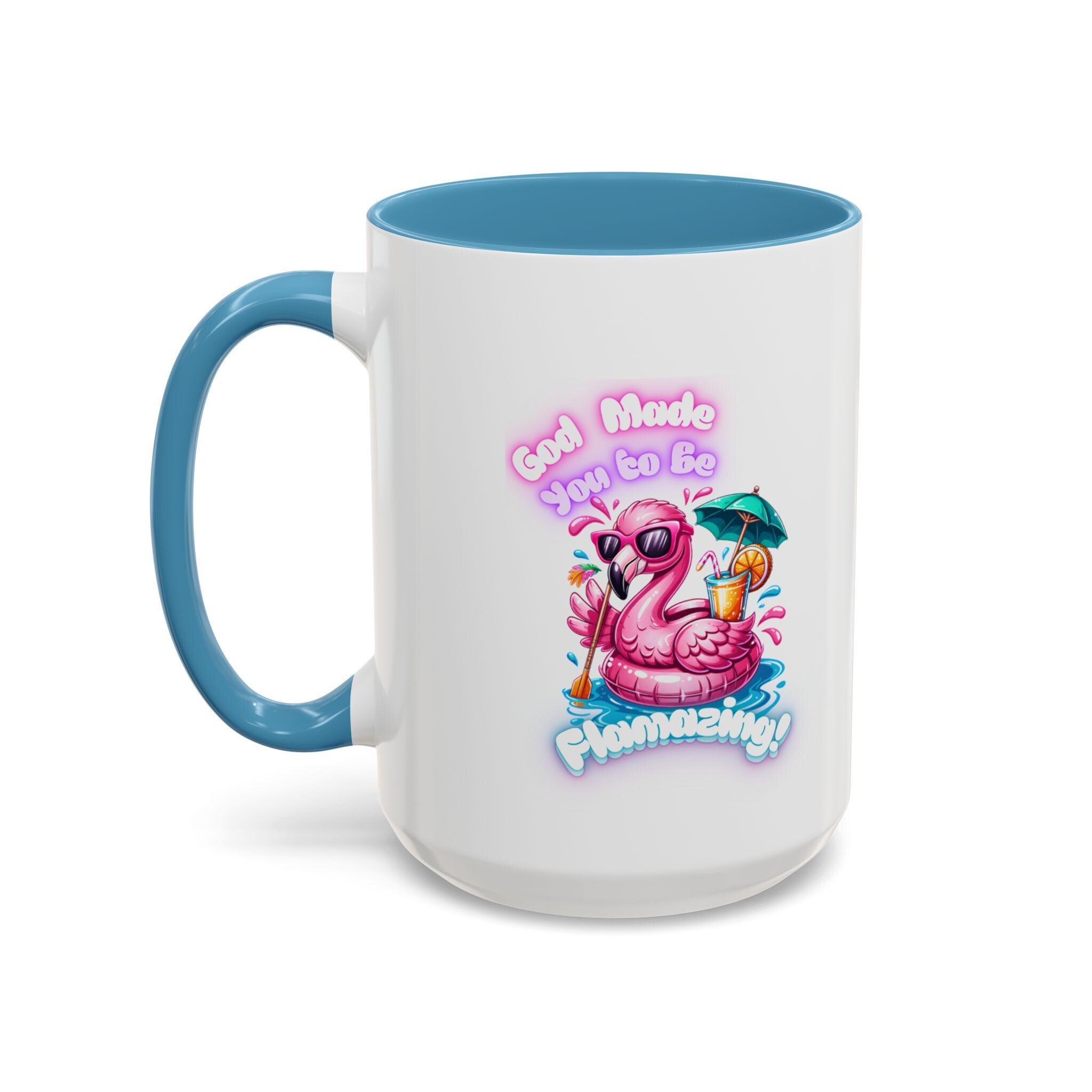 Flamazing Flamingo Accent Coffee Mug | Pink Tropical Drink Design, product image 9