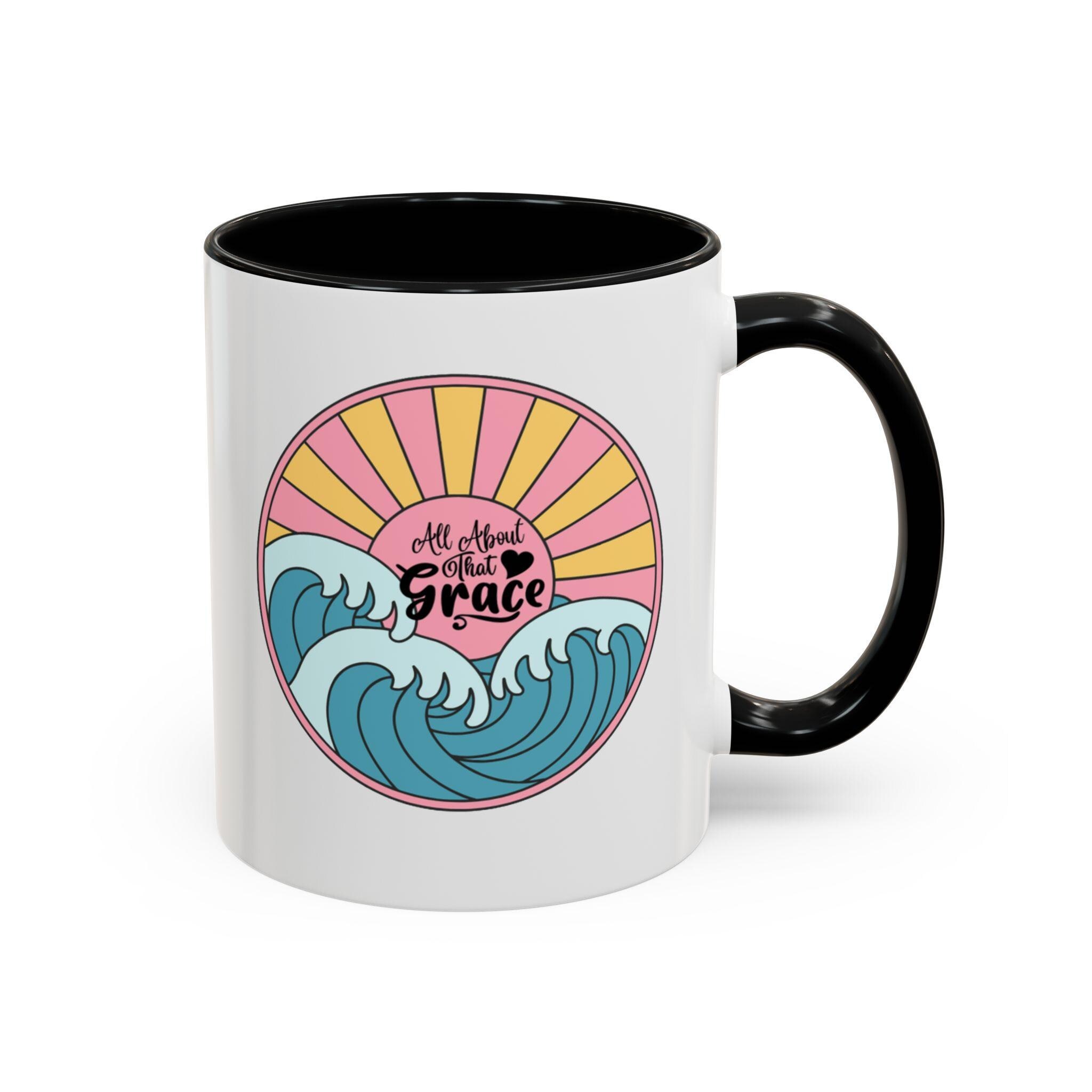 All About that Grace Retro Ocean Accent Coffee Mug (11, 15oz), product image 4