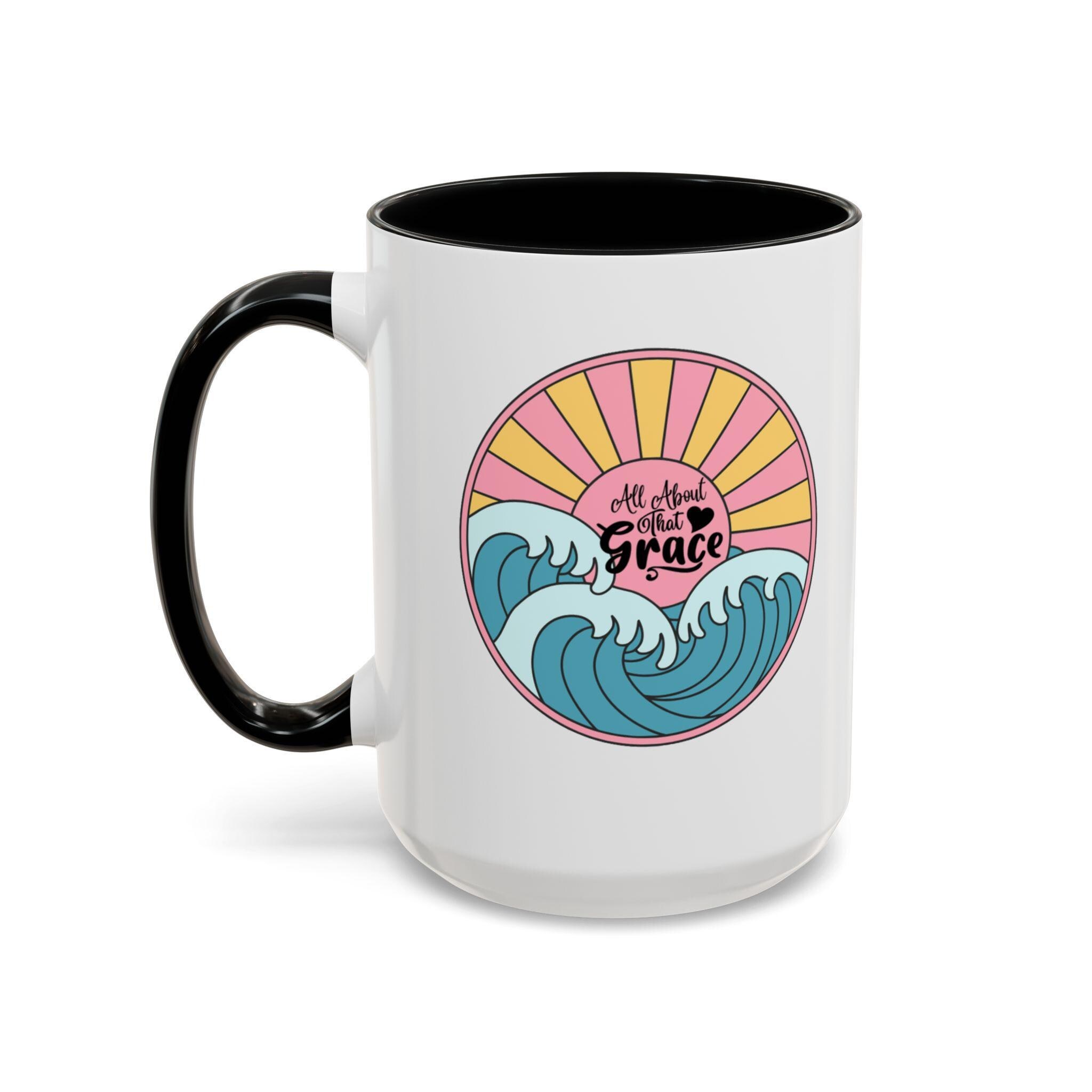 All About that Grace Retro Ocean Accent Coffee Mug (11, 15oz), product image 7