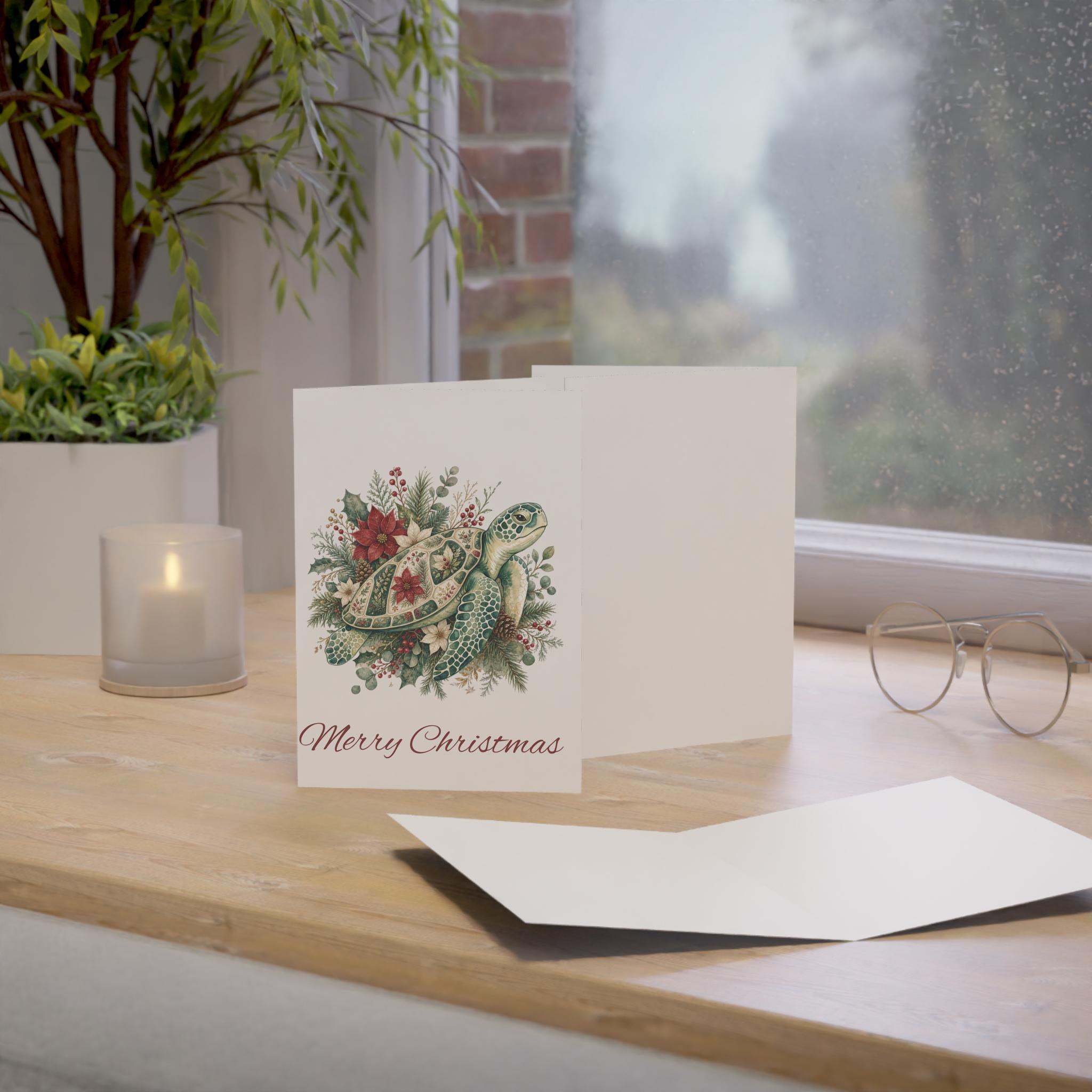 Sea Turtle Christmas card | Holiday Greeting Card