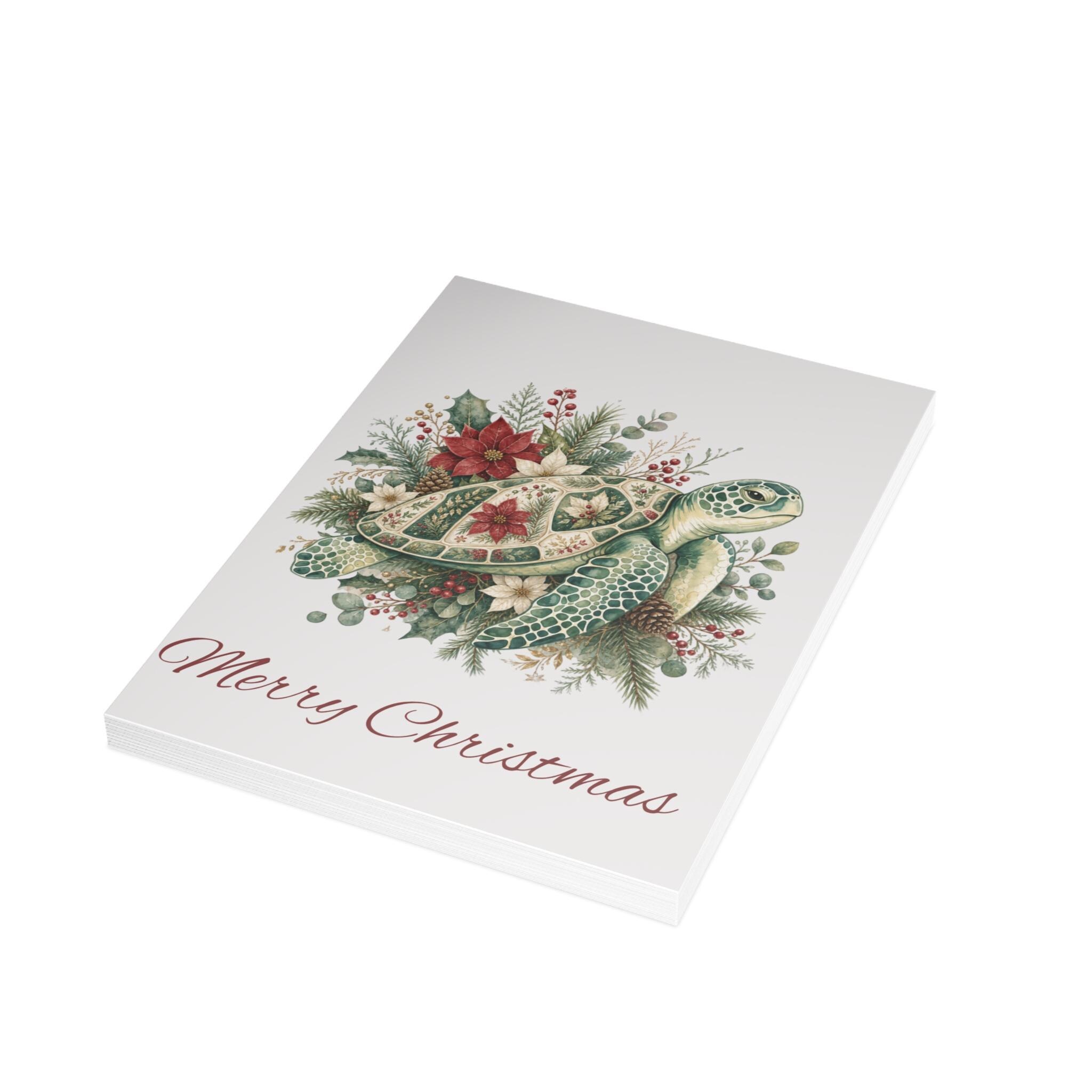 Sea Turtle Christmas card | Holiday Greeting Card, product image 14