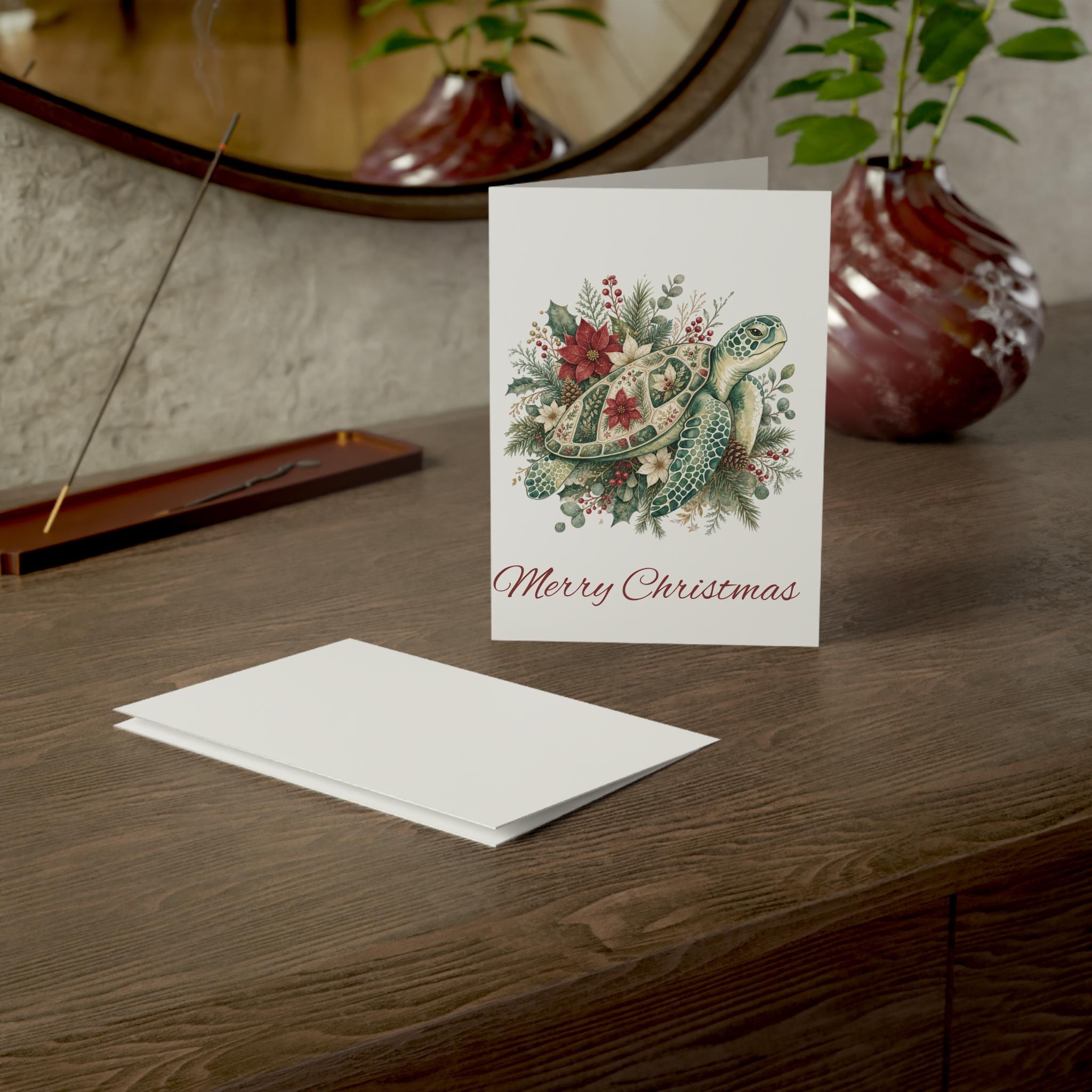 Sea Turtle Christmas card | Holiday Greeting Card, product image 17