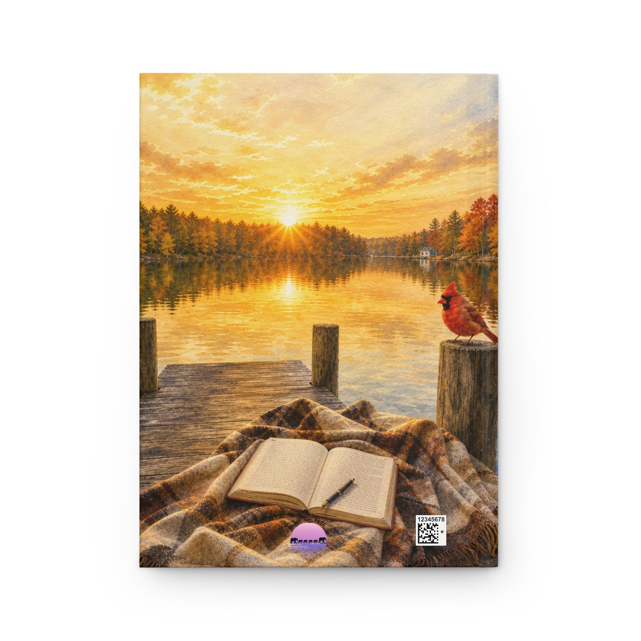 Because I Am Not Done Talking To You Hardcover Journal | Lined Lake Sunset Cardinal, product image 4