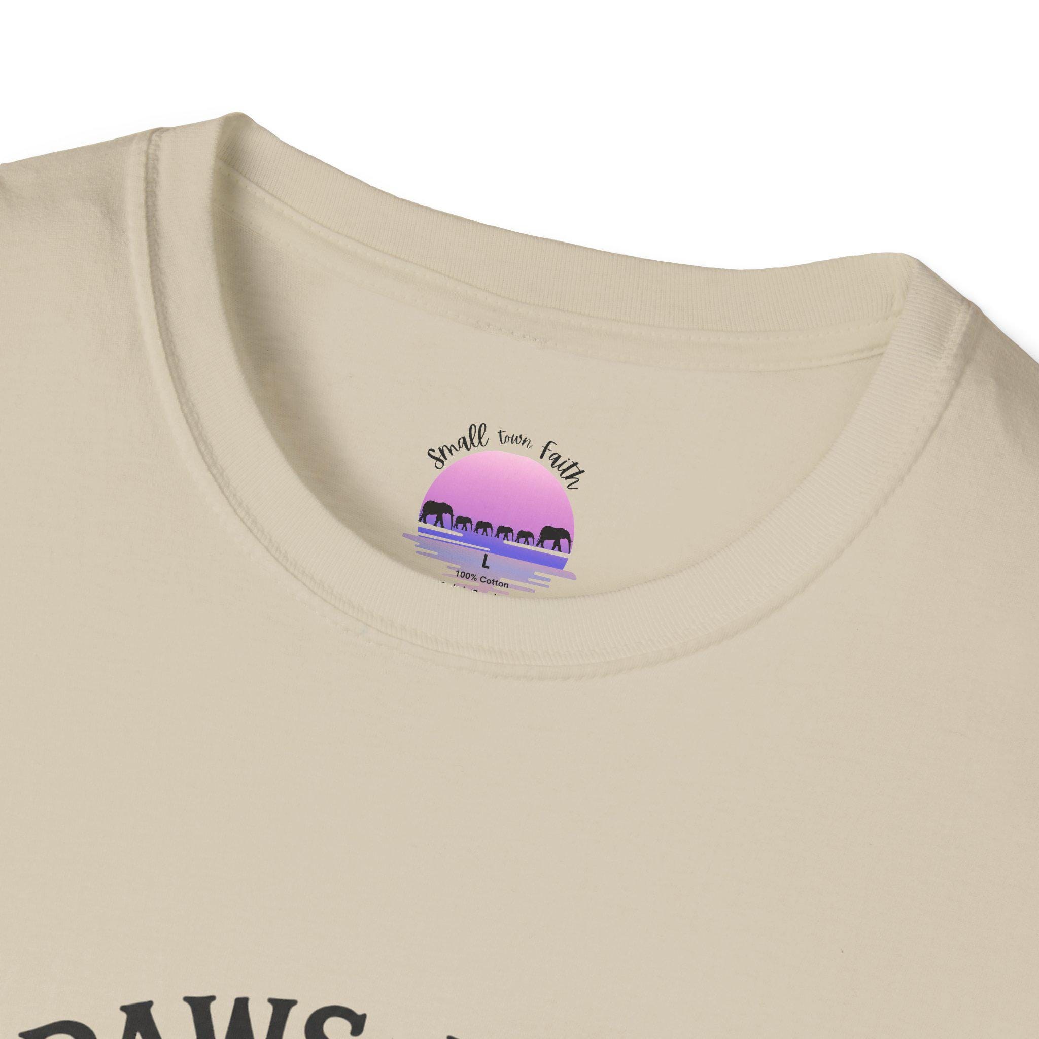 Paws and Give Thanks Paw Print T-Shirt | Thanksgiving Pet Floral Design, product image 7