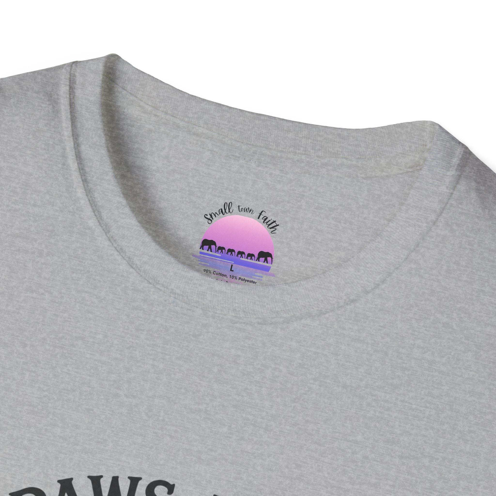 Paws and Give Thanks Paw Print T-Shirt | Thanksgiving Pet Floral Design, product image 8