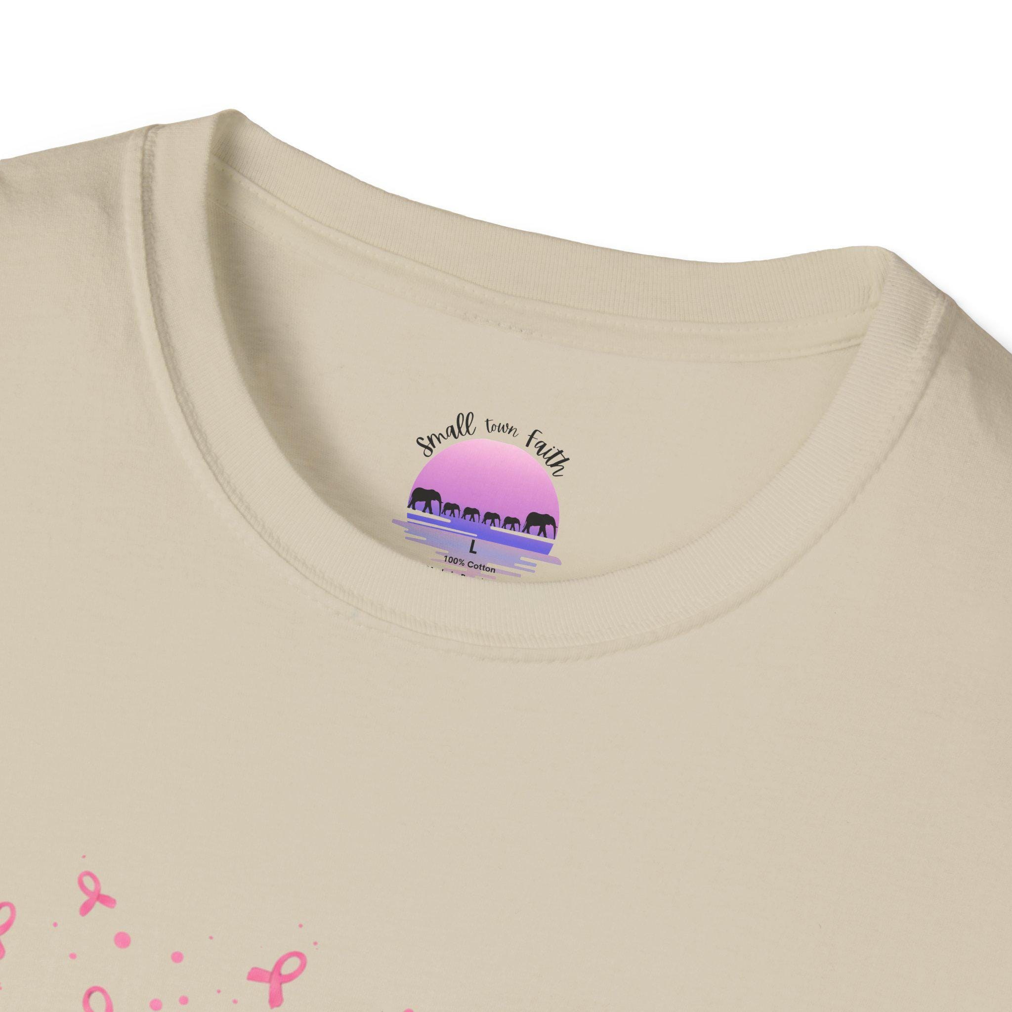 Pink Ribbon Rose Trio T-Shirt | Breast Cancer Awareness, product image 5