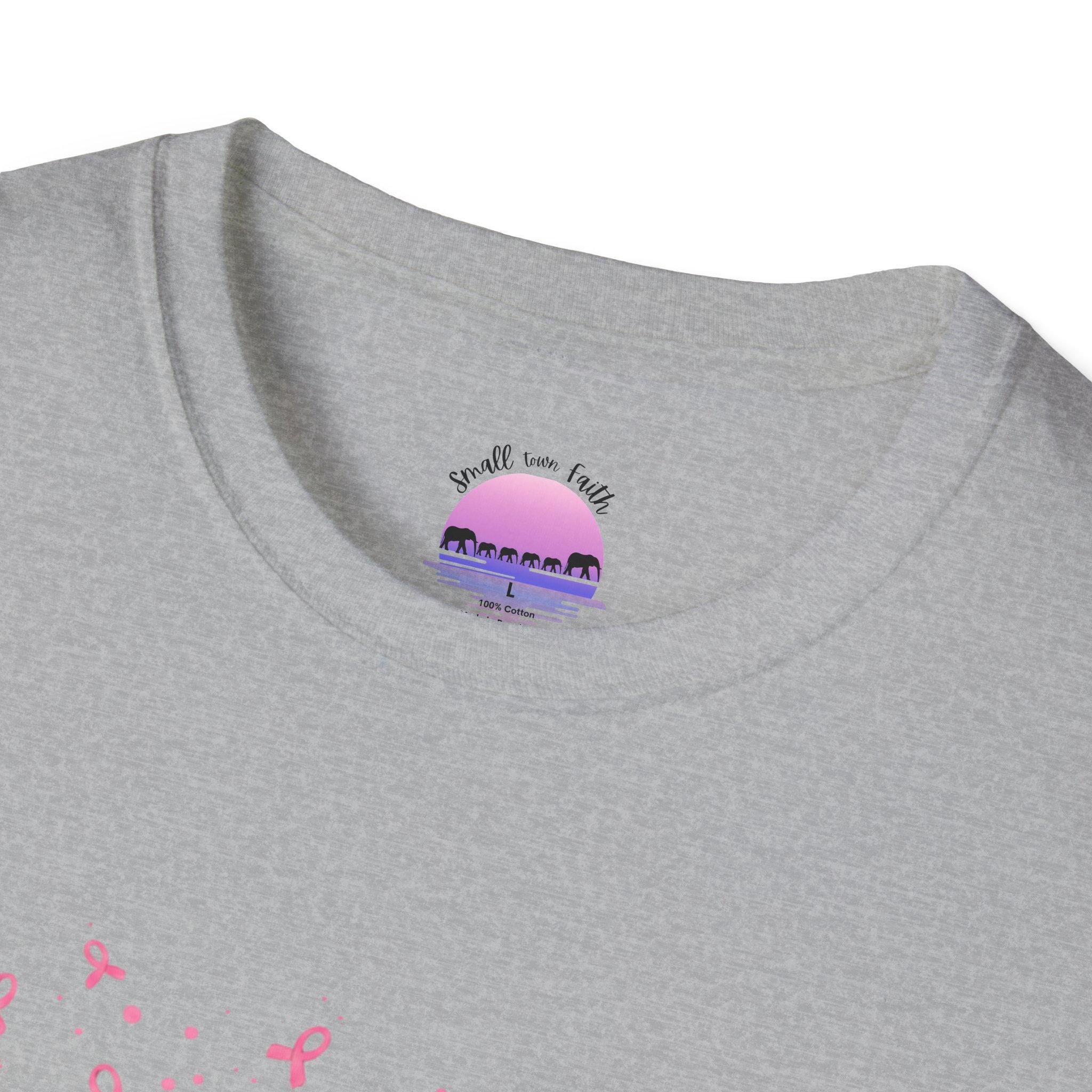 Pink Ribbon Rose Trio T-Shirt | Breast Cancer Awareness, product image 7