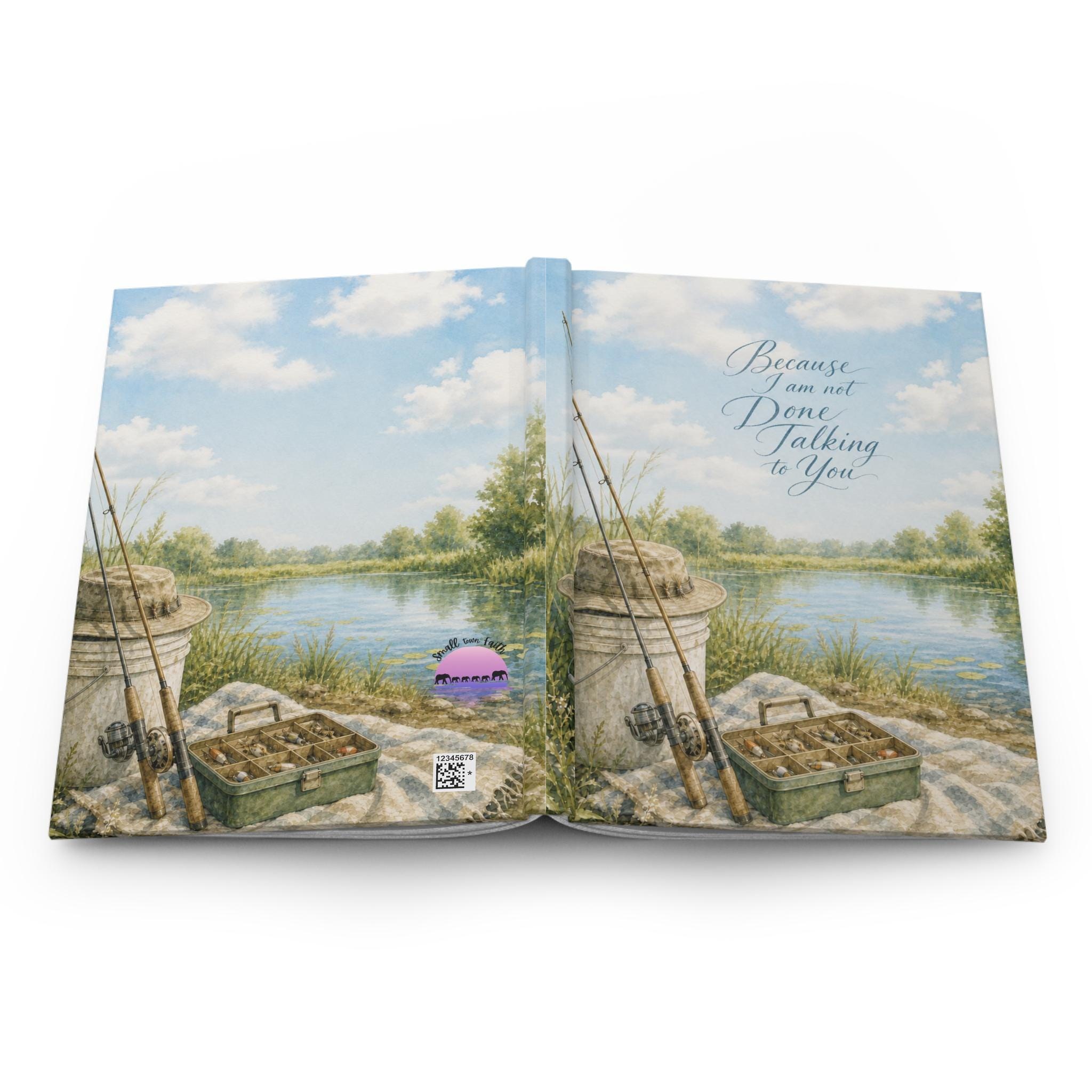 Fishing Scene Because I Am Not Done Talking to You Hardcover Journal, product image 2