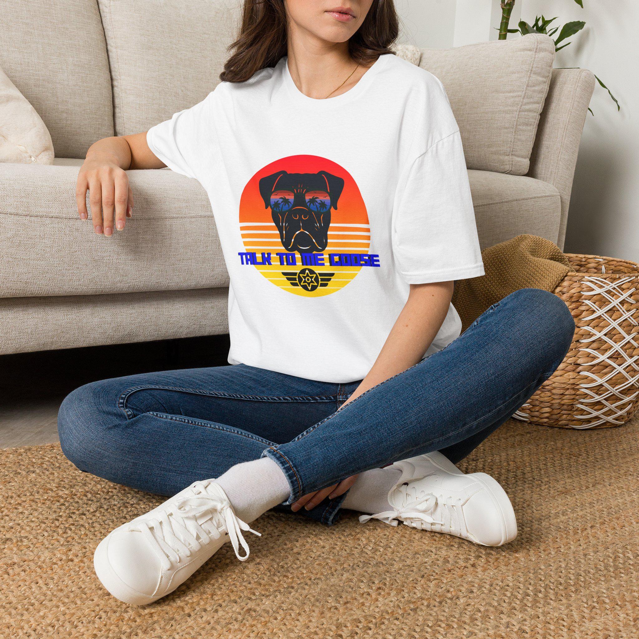 Police K9 Portrait T-Shirt | Retro Sunset K9 'Talk to the Canine', product image 12