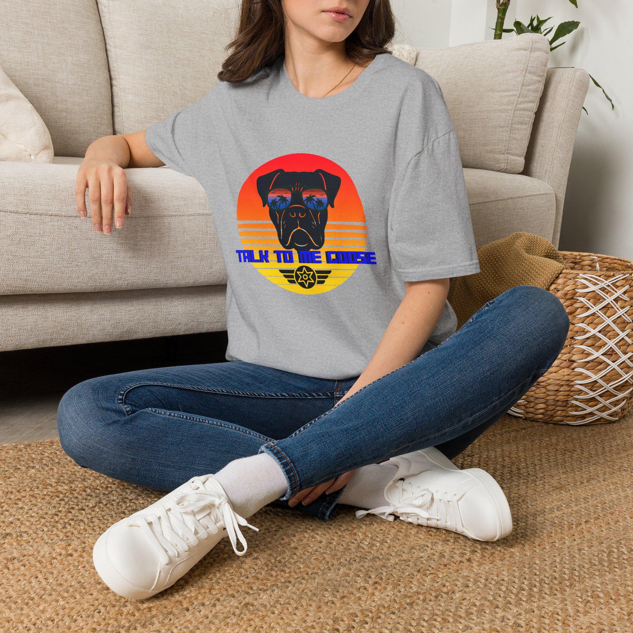 Police K9 Portrait T-Shirt | Retro Sunset K9 'Talk to the Canine', product image 14