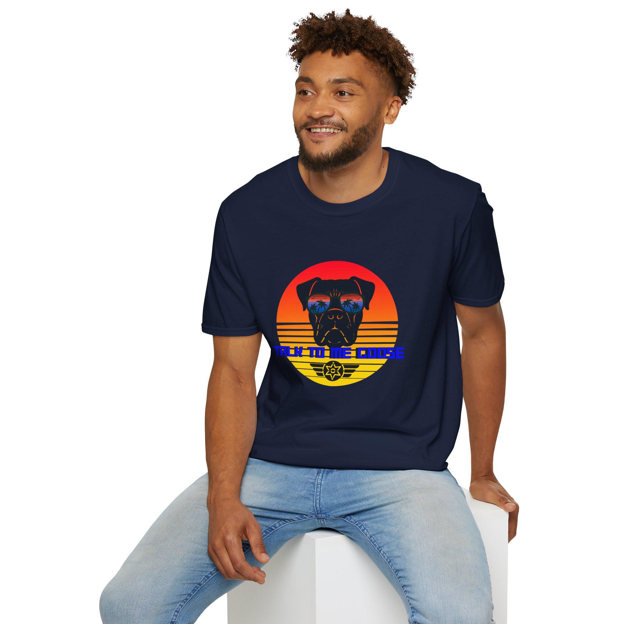 Police K9 Portrait T-Shirt | Retro Sunset K9 'Talk to the Canine', product image 20