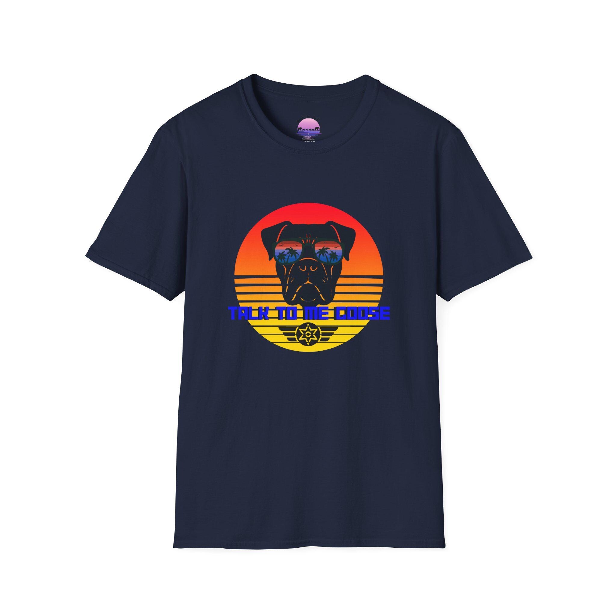 Police K9 Portrait T-Shirt | Retro Sunset K9 'Talk to the Canine', product image 10