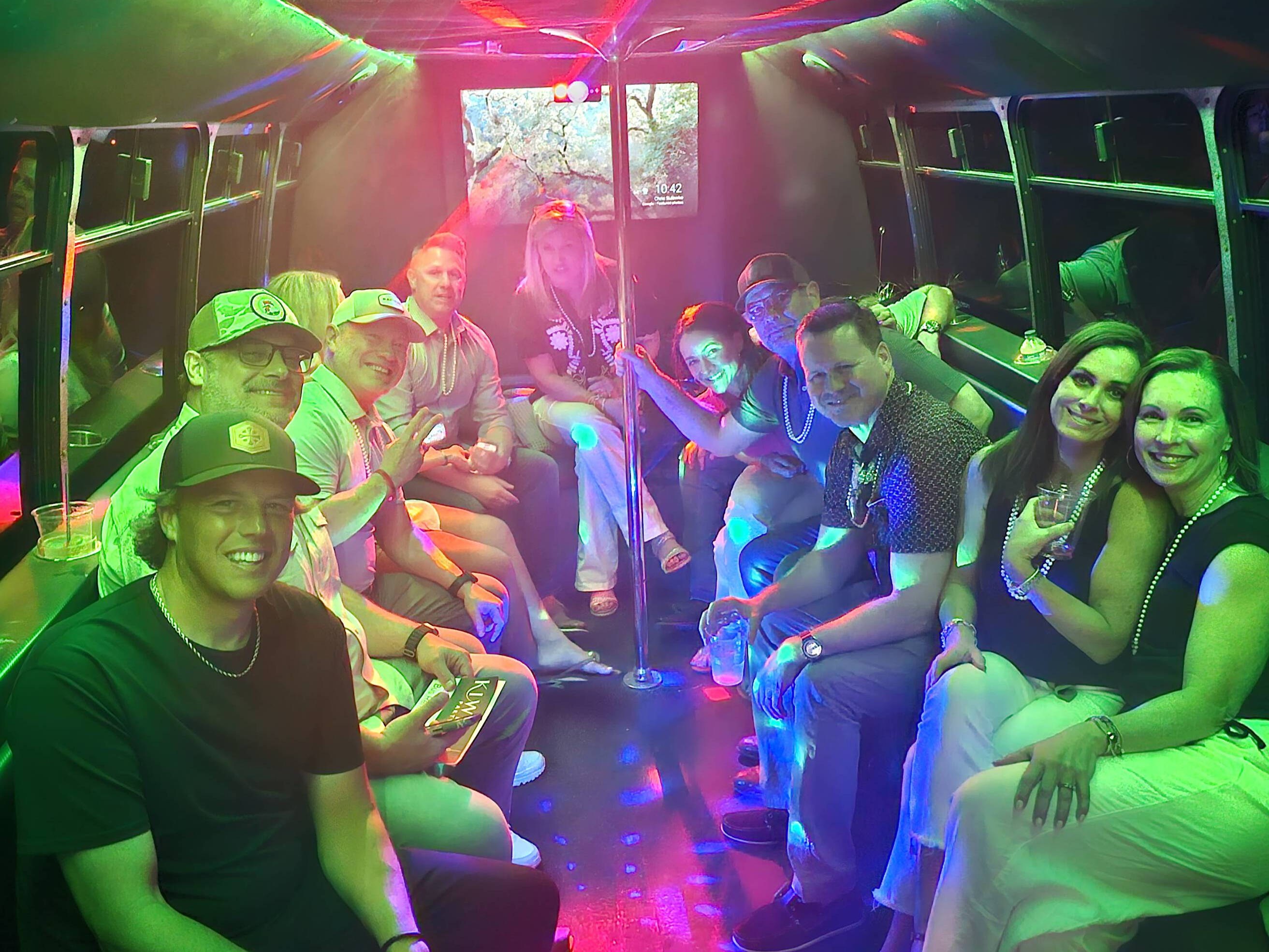 Kiwe's Party Bus interior and amenities 13