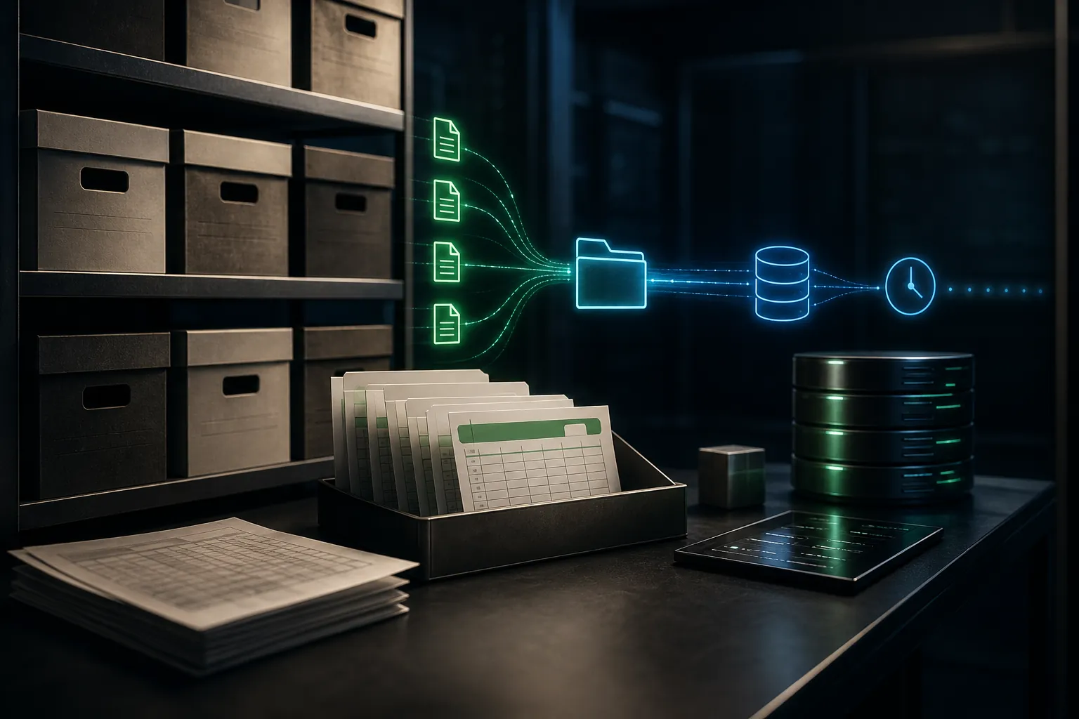 Abstract daily data file delivery and historical archive workflow