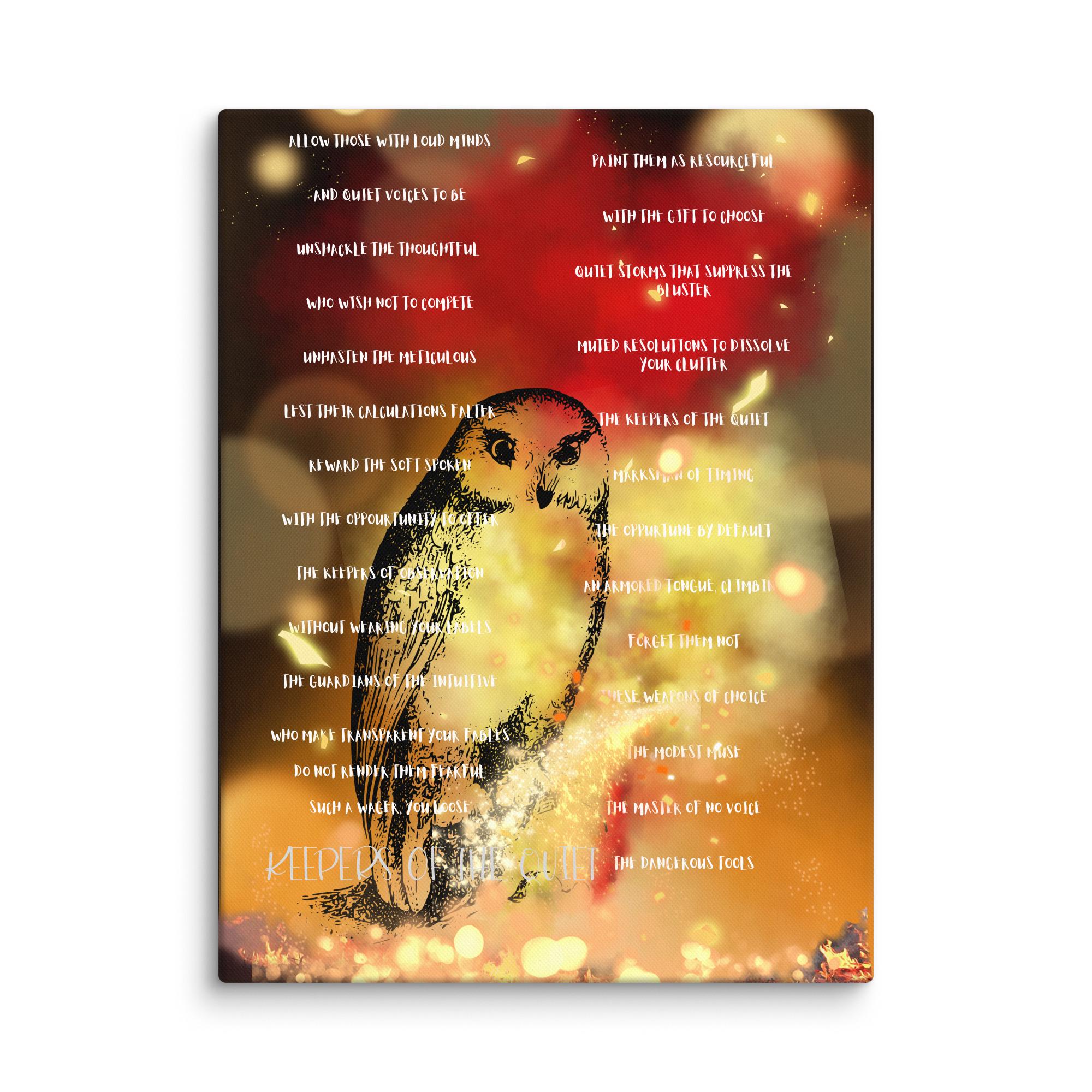 18x24 Surreal atmospheric visual poetry poster