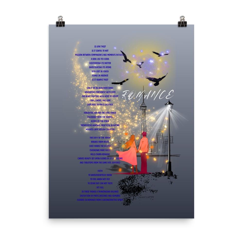 18x24 Surreal atmospheric visual poetry poster