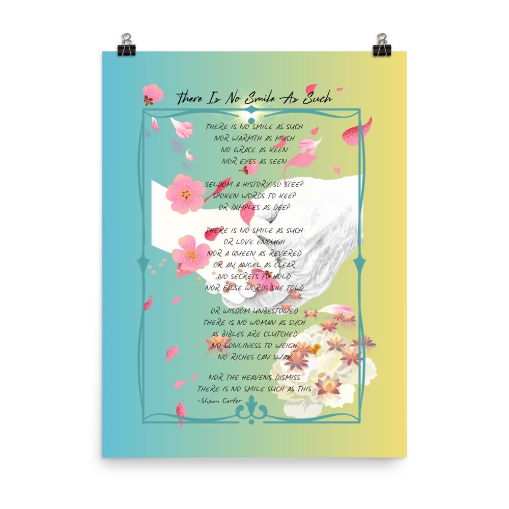 18x24 Surreal atmospheric visual poetry poster