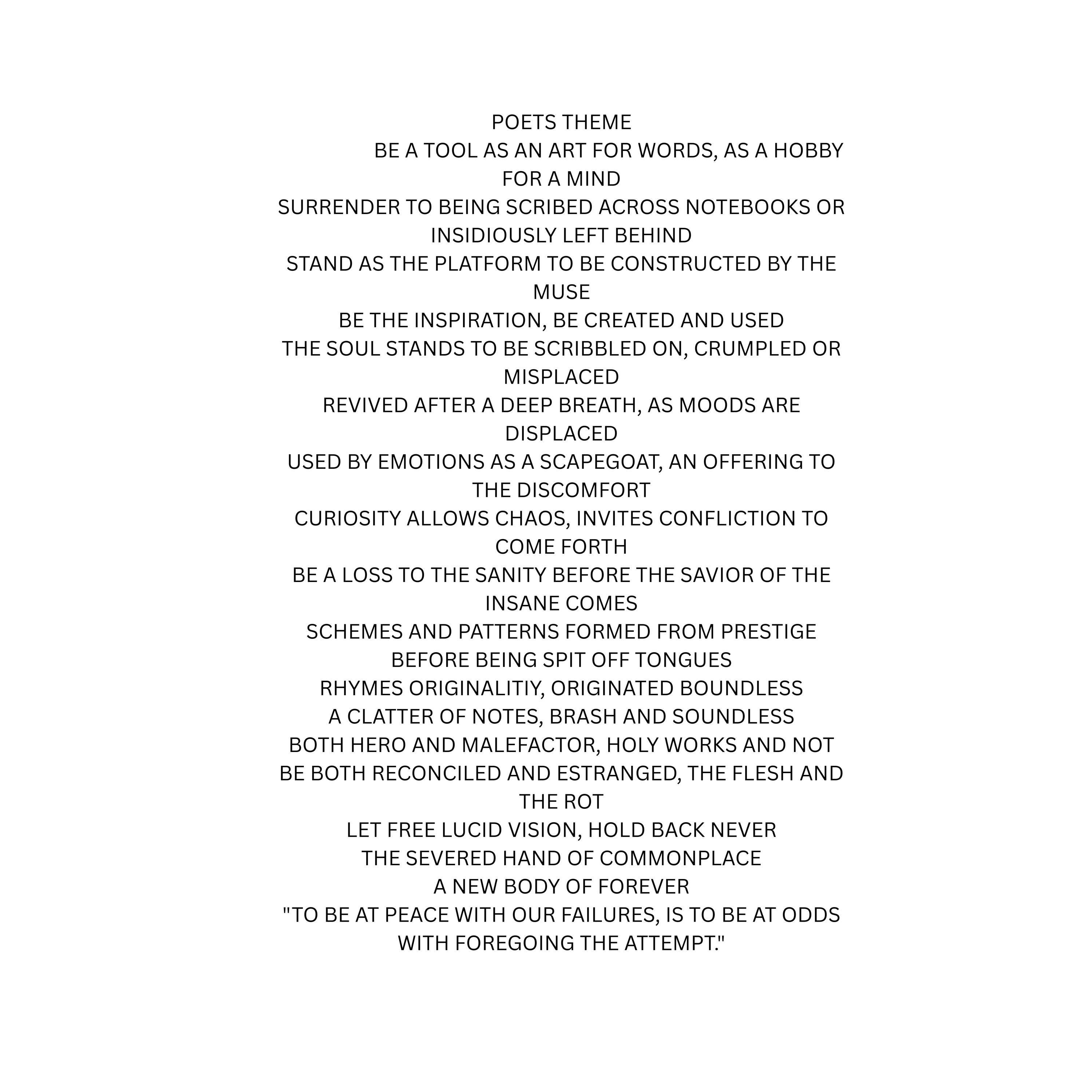 18x26 Surreal atmospheric visual poetry poster, gallery image 2