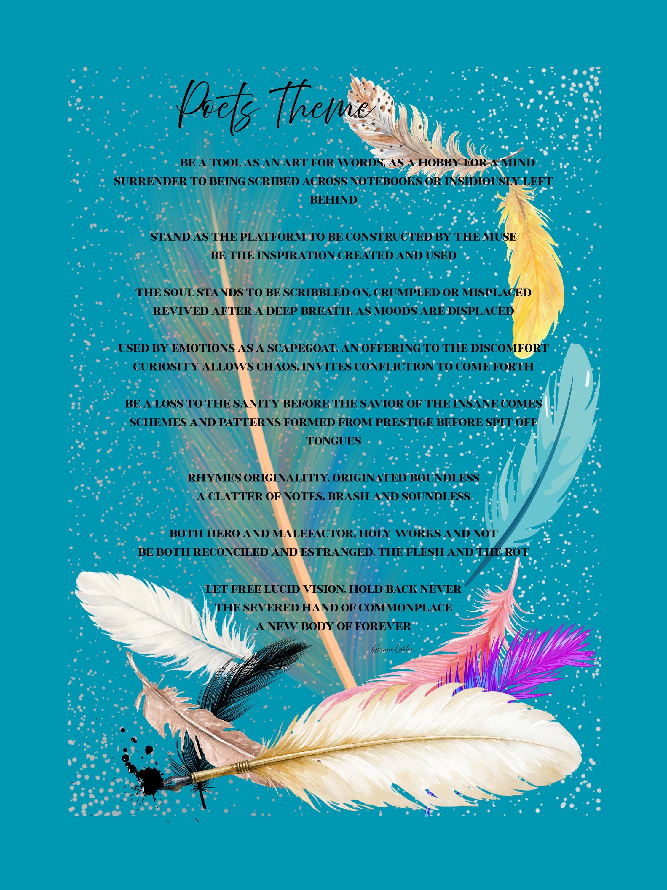 18x26 Surreal atmospheric visual poetry poster, gallery image 3