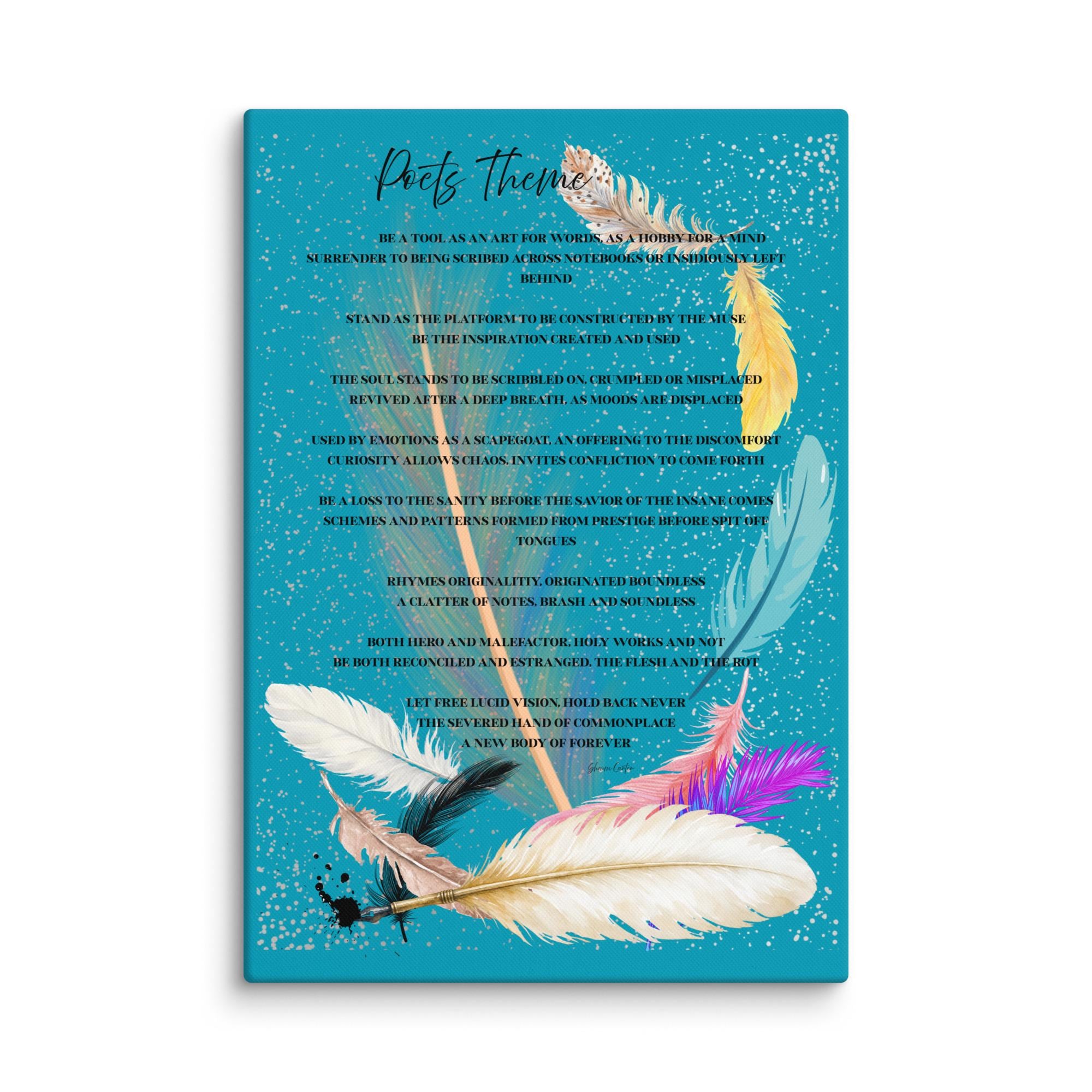 18x26 Surreal atmospheric visual poetry poster