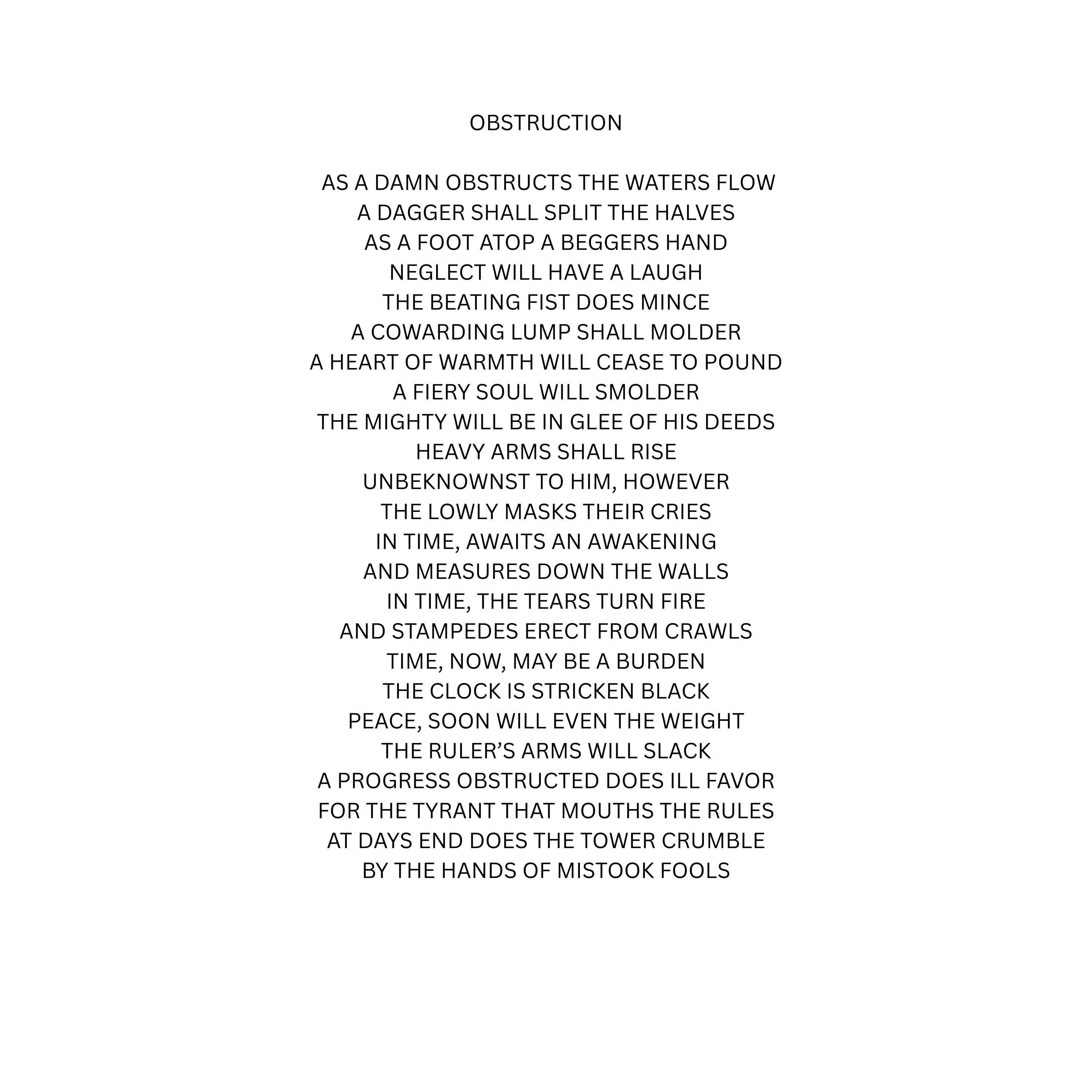 18x24 Surreal atmospheric visual poetry poster, gallery image 2