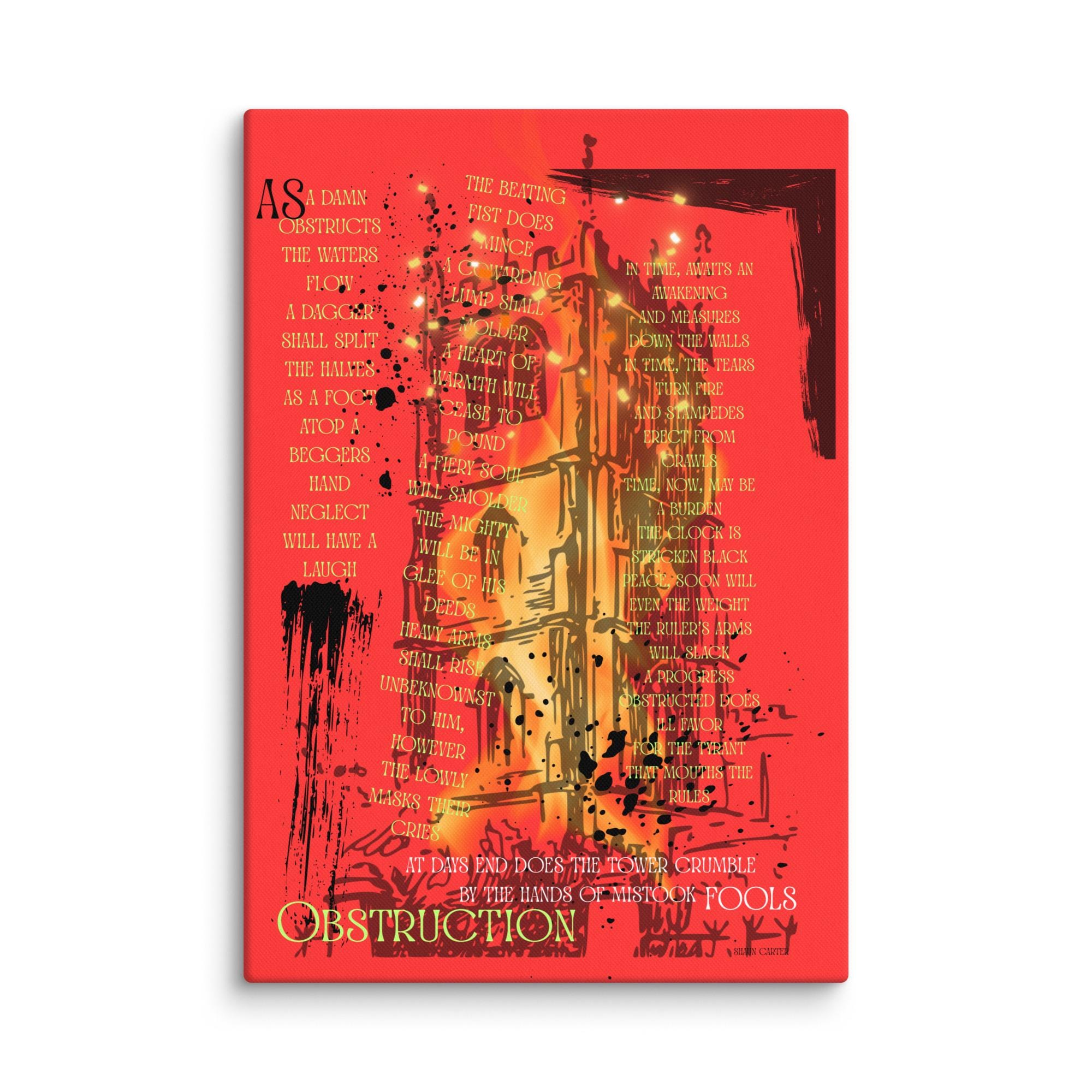 18x24 Surreal atmospheric visual poetry poster