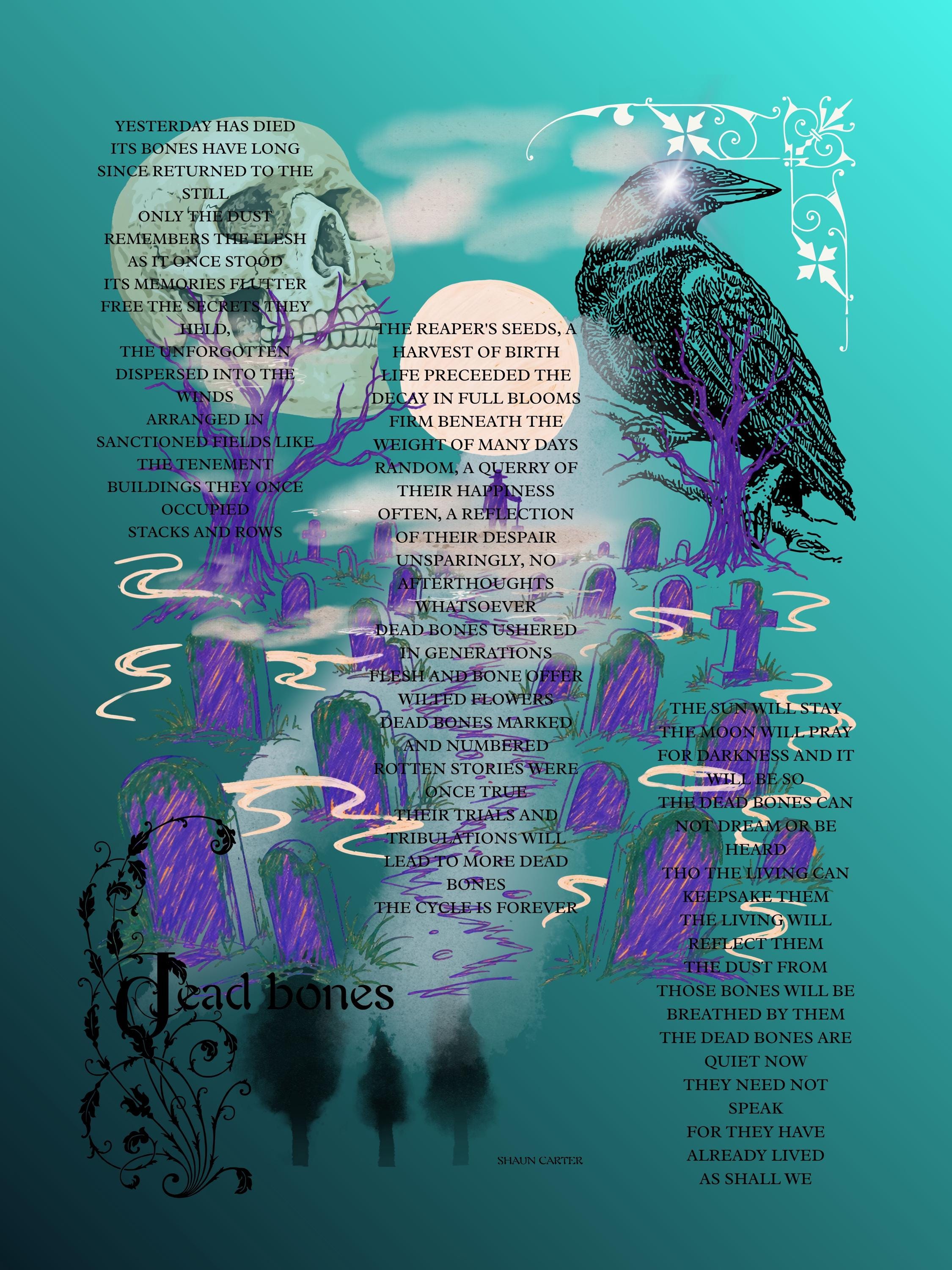 18x26 Surreal atmospheric visual poetry poster, gallery image 3