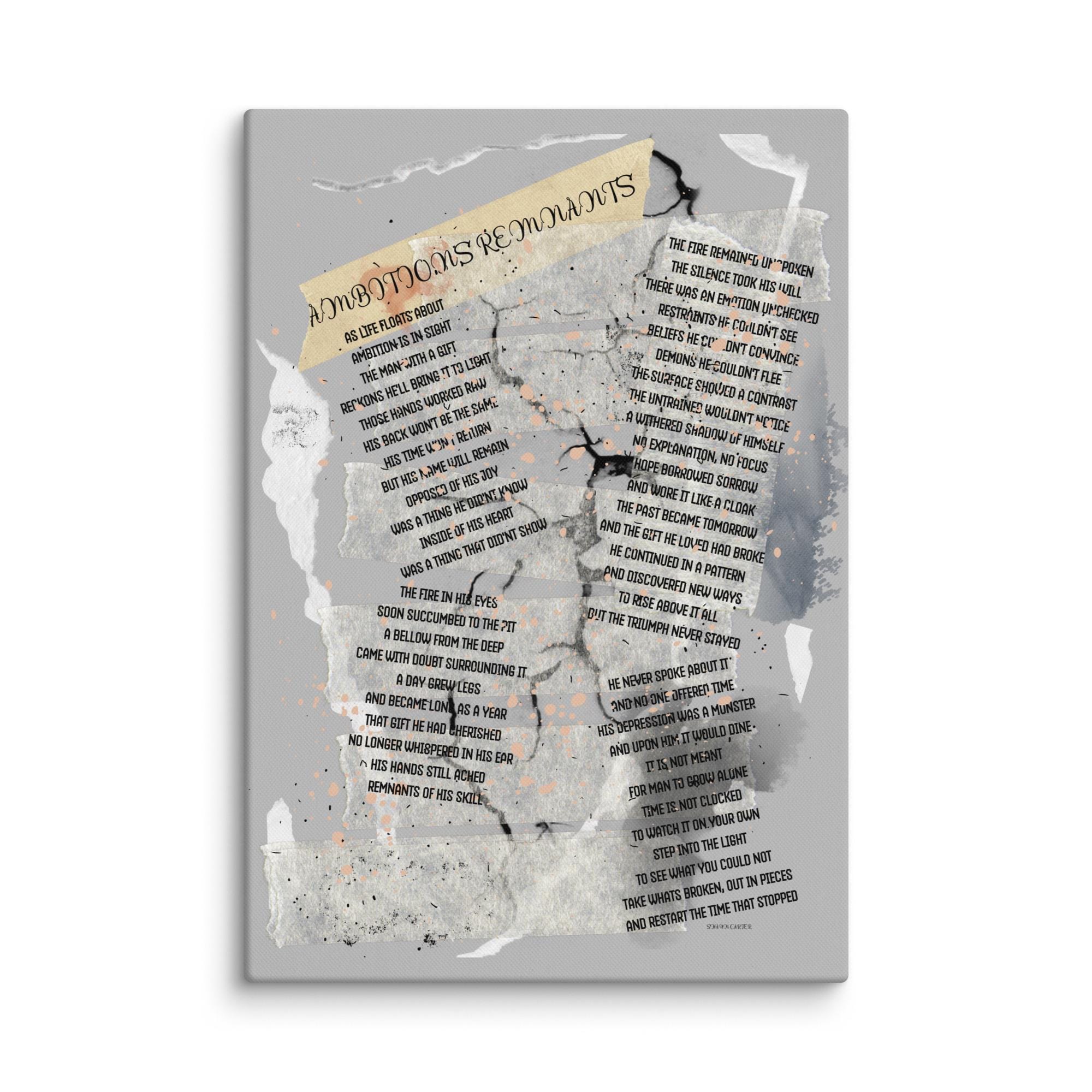 18x24 Surreal atmospheric visual poetry poster