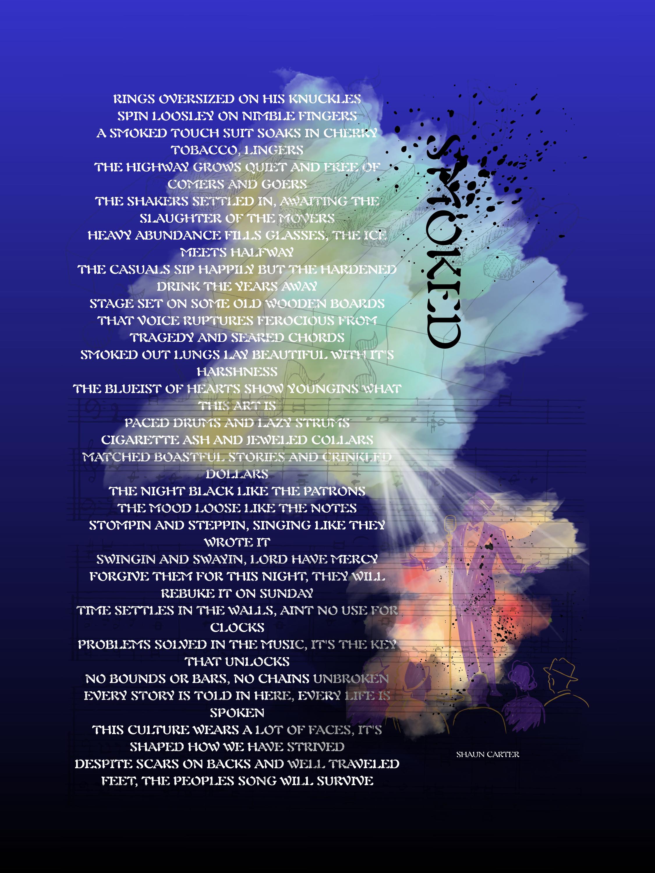 18x24 Surreal atmospheric visual poetry poster, gallery image 3