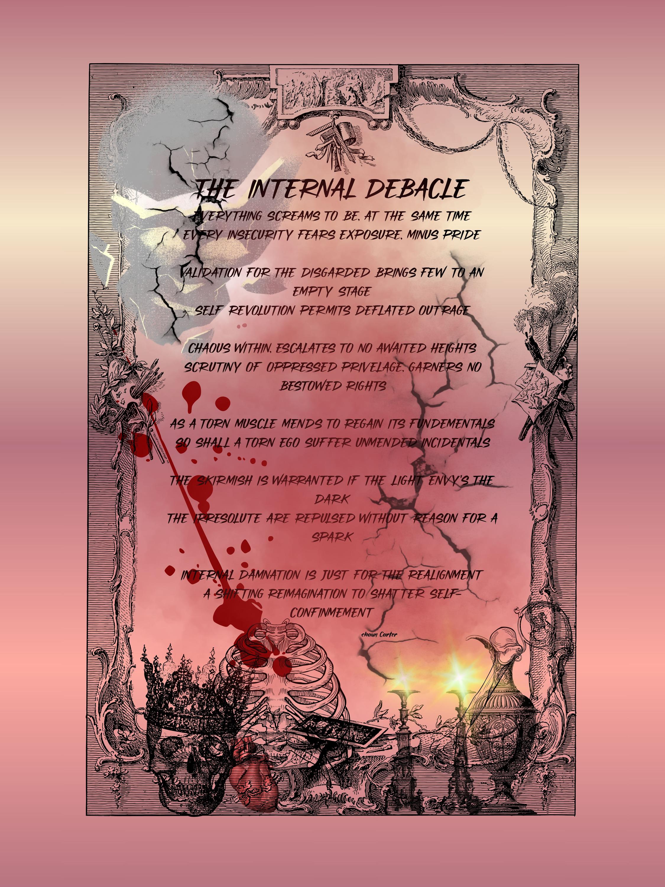 20X28 Surreal atmospheric visual poetry poster, gallery image 3