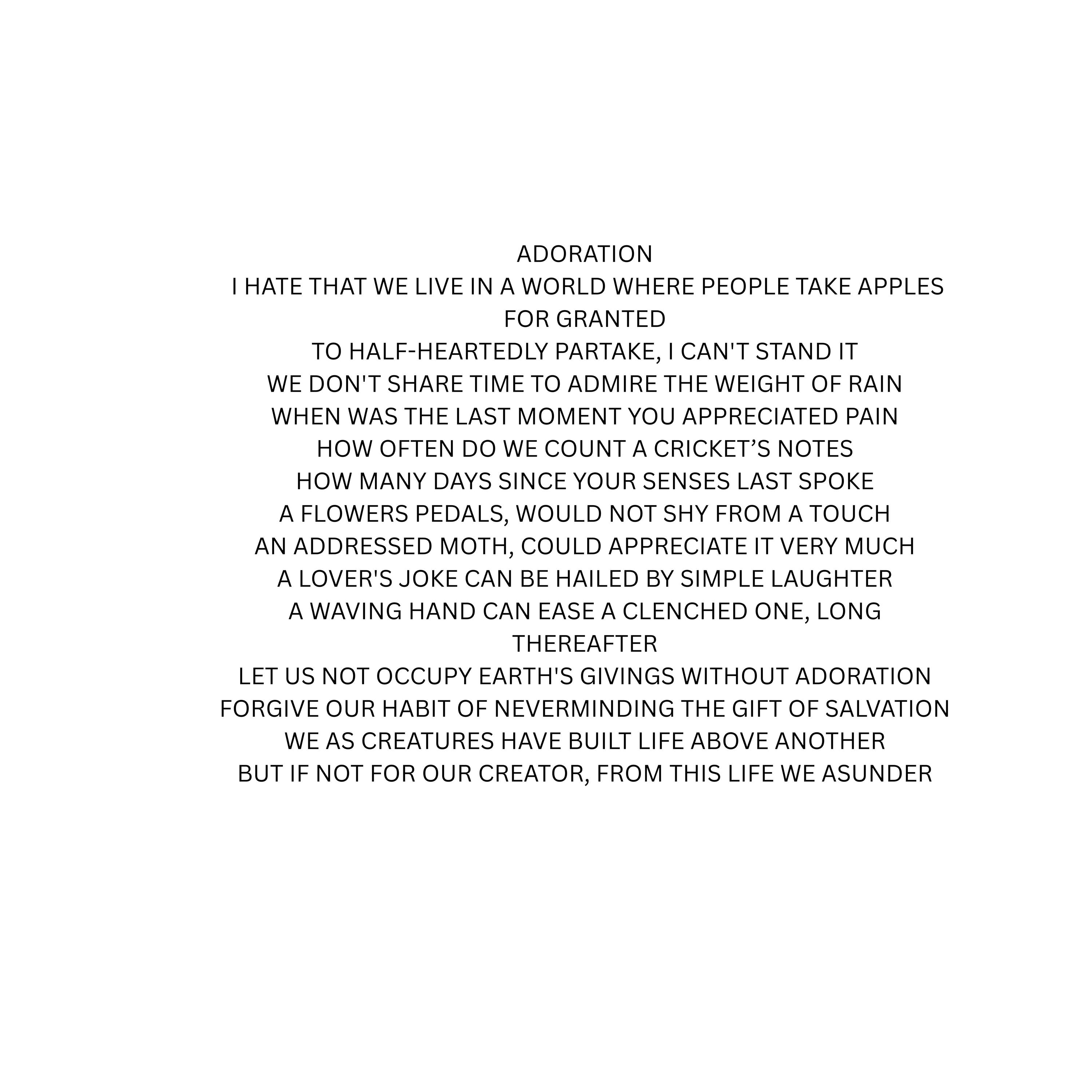 18x24 Surreal atmospheric visual poetry poster, gallery image 2