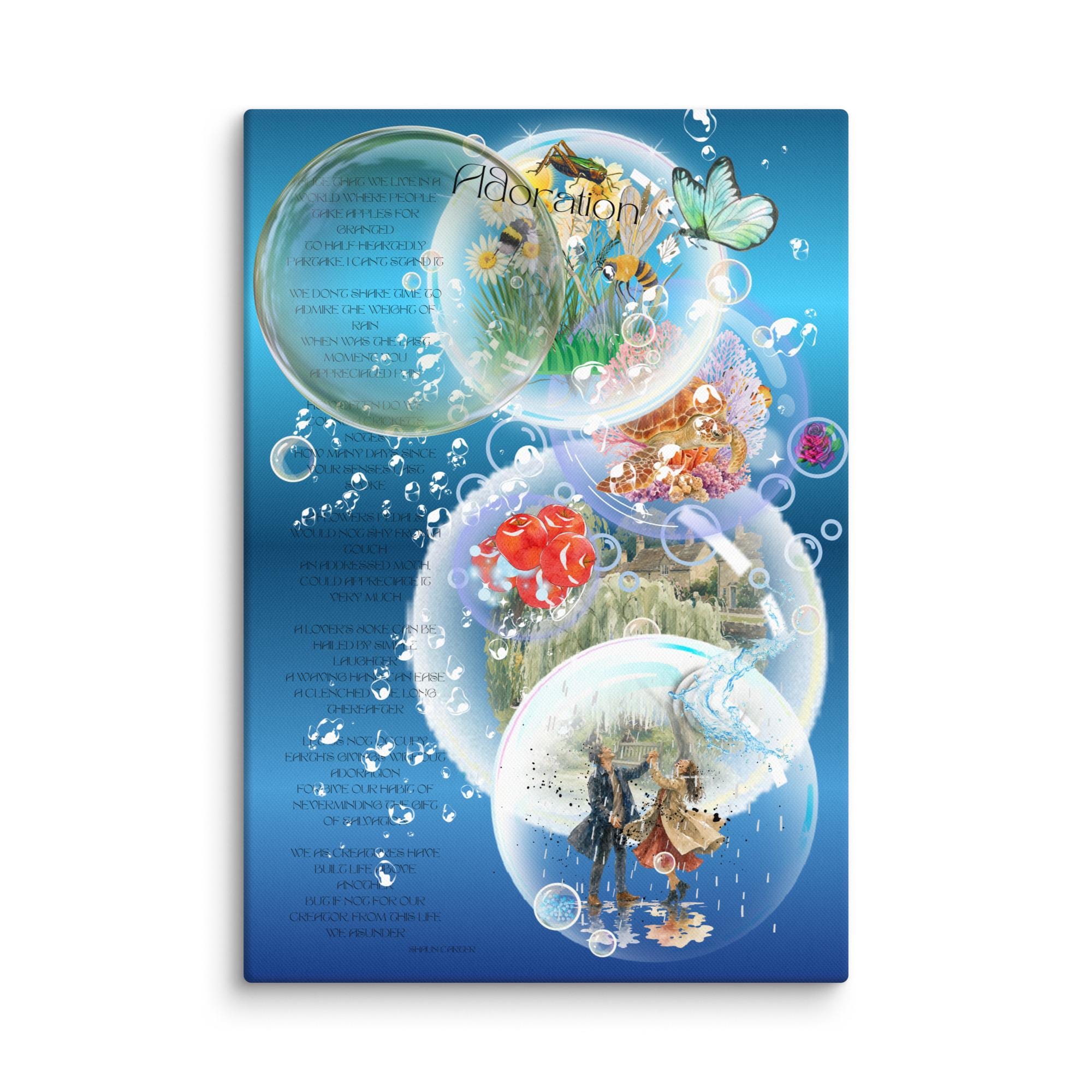18x24 Surreal atmospheric visual poetry poster
