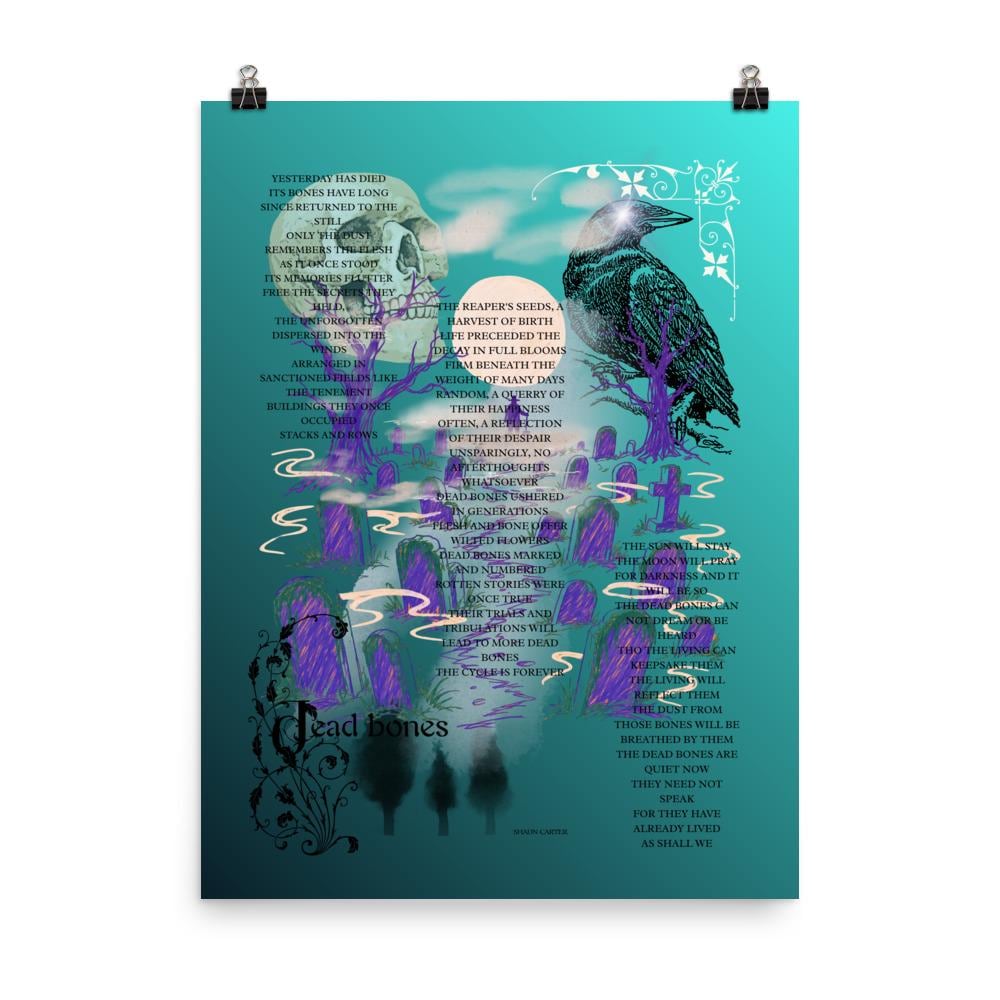 18x24 Surreal atmospheric visual poetry poster