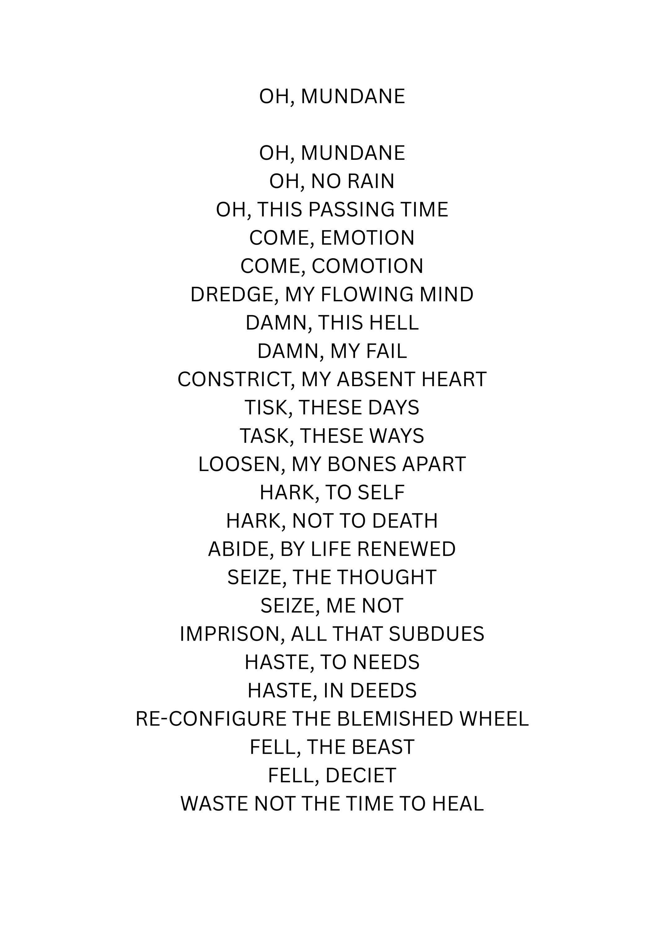 18x26 Surreal atmospheric visual poetry poster, gallery image 2