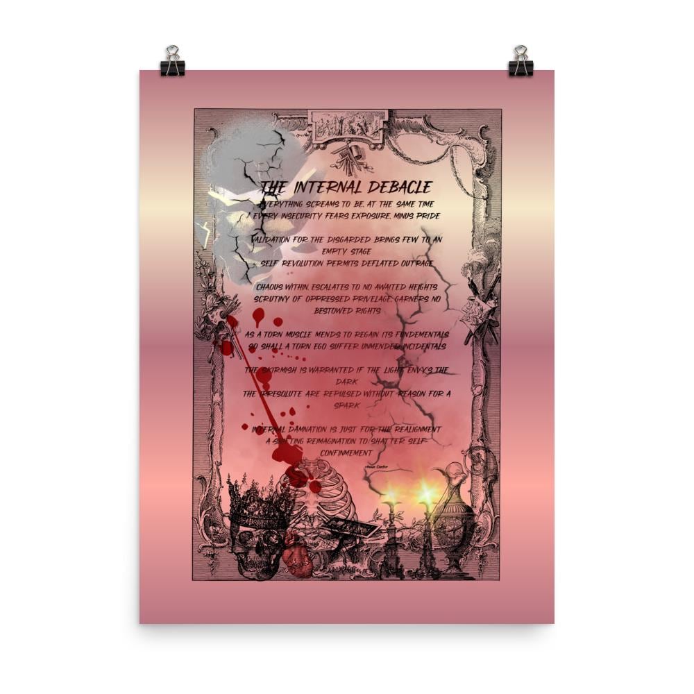 18x24 Surreal atmospheric visual poetry poster