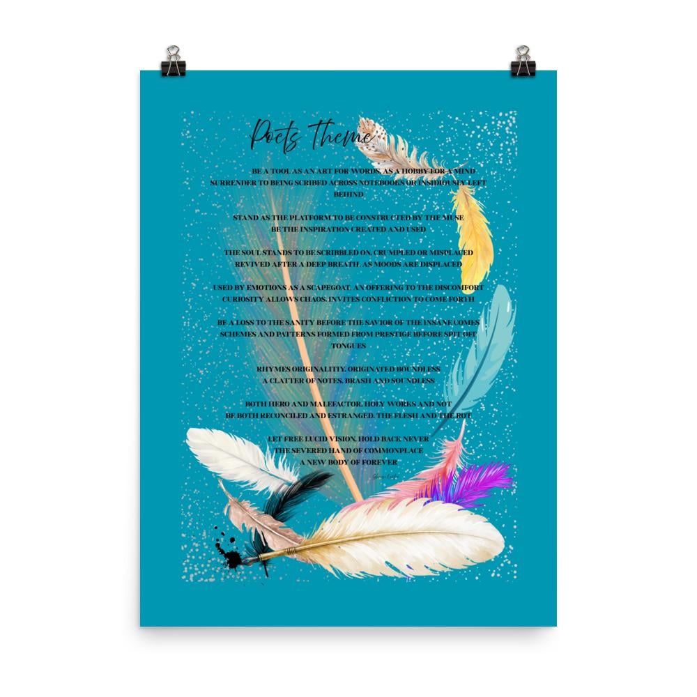 18x24 Surreal atmospheric visual poetry poster