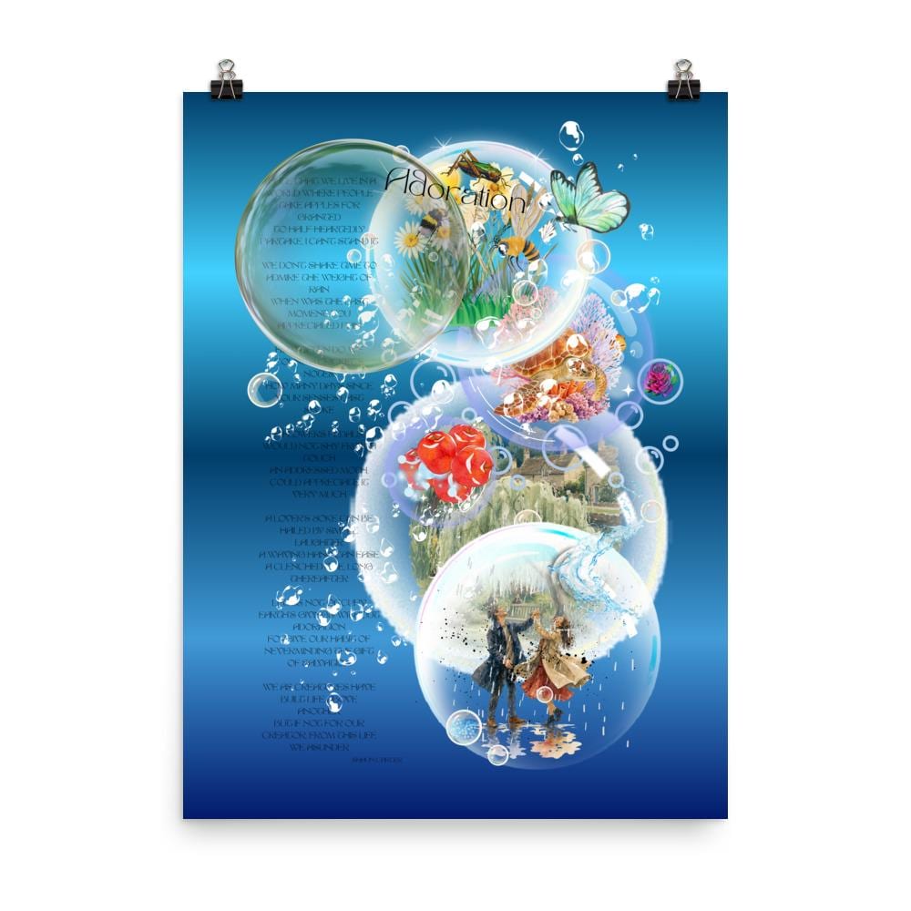 18x24 Surreal atmospheric visual poetry poster