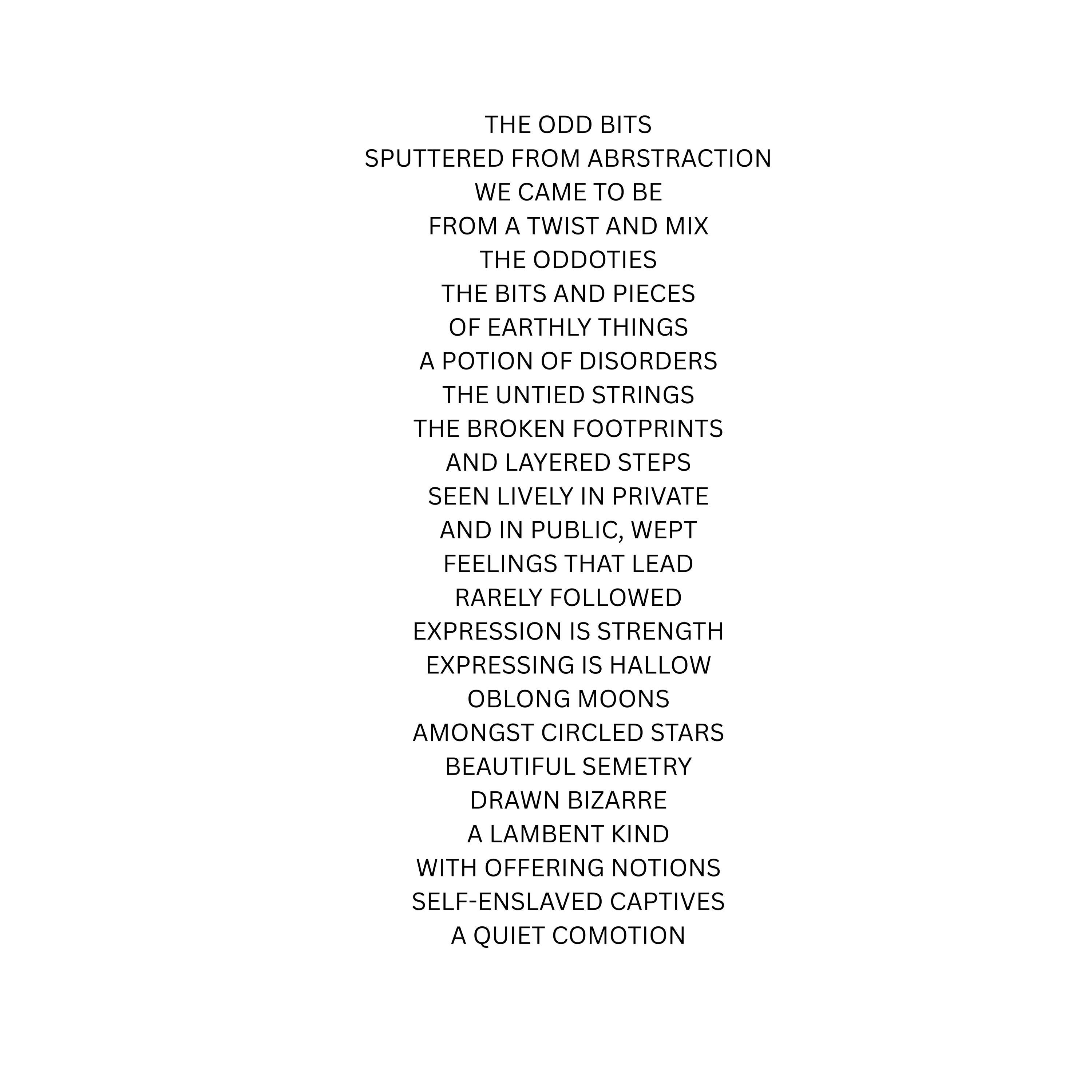18x26 Surreal atmospheric visual poetry poster, gallery image 2