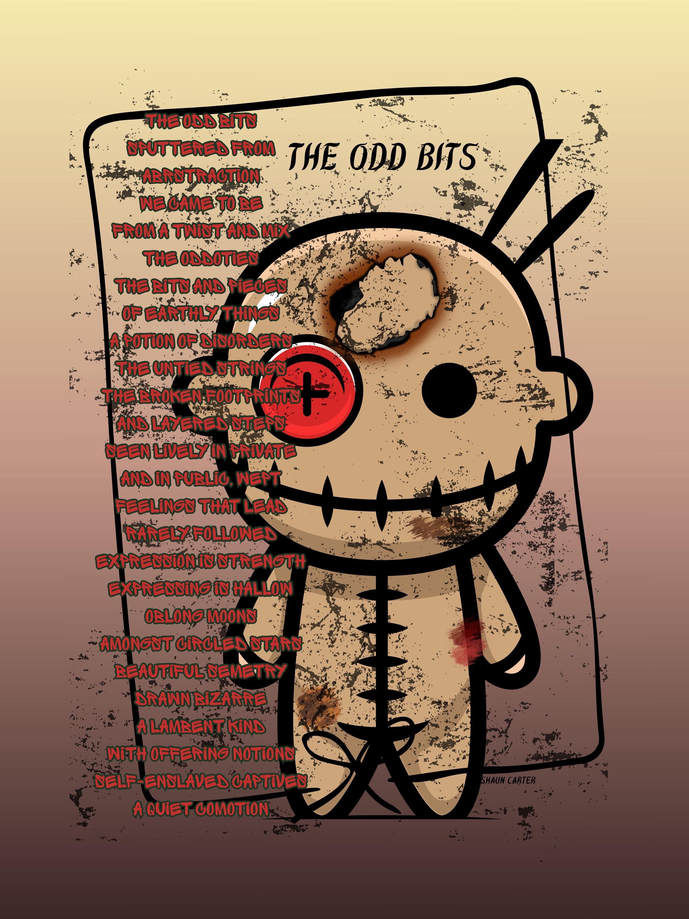 18x26 Surreal atmospheric visual poetry poster, gallery image 3