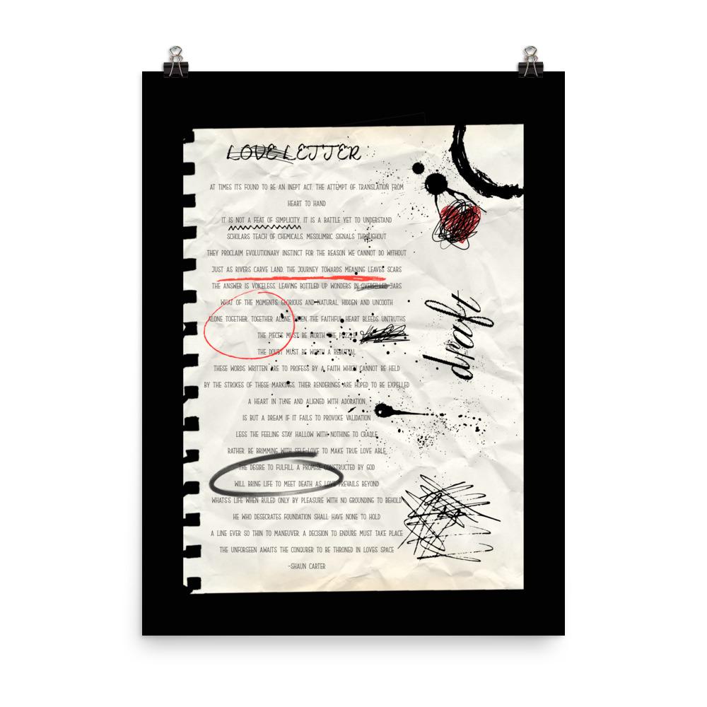 18x24 Surreal atmospheric visual poetry poster