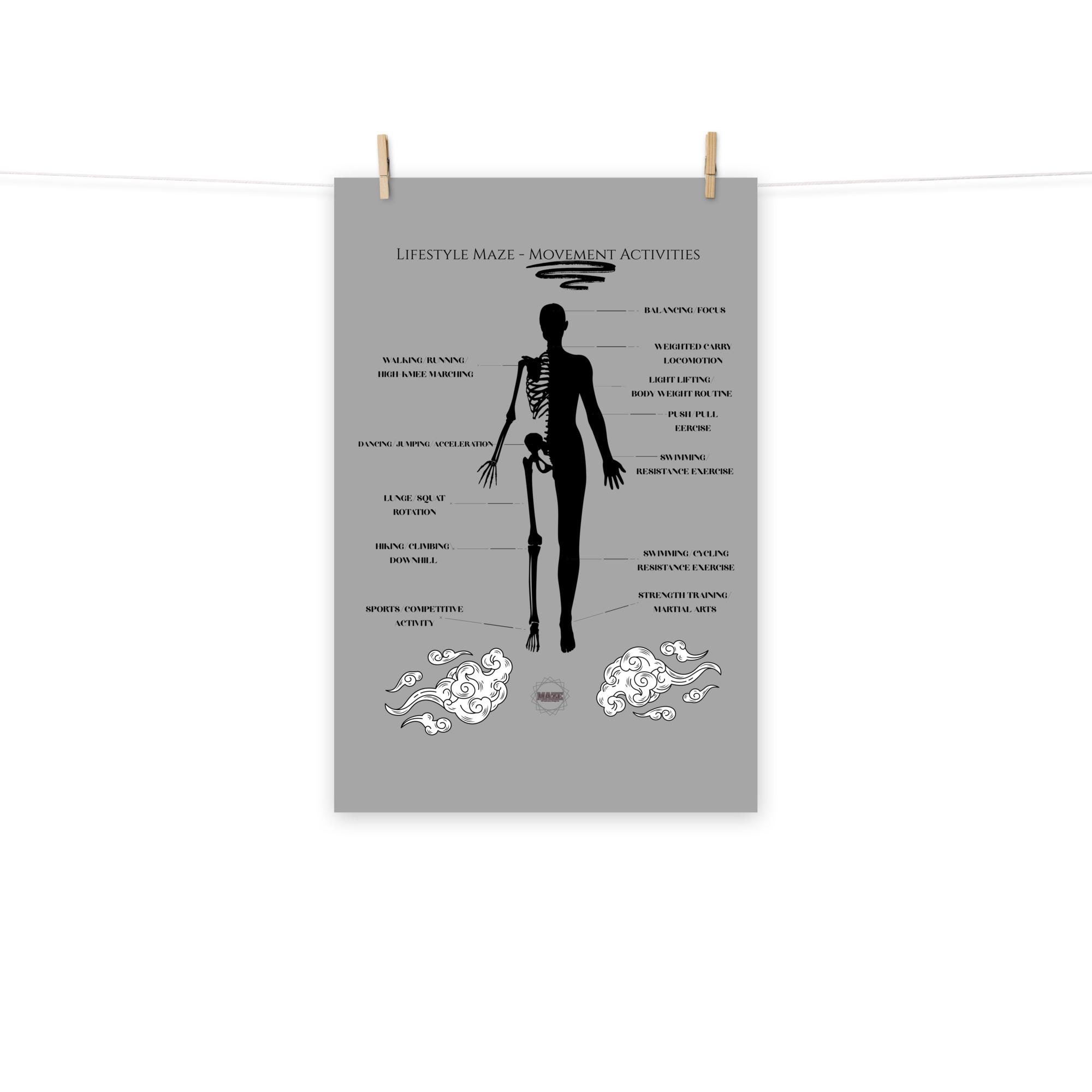 Wall art poster. Surreal, atmospheric, digital illustration -ACTIVITY Photo paper poster 20X30