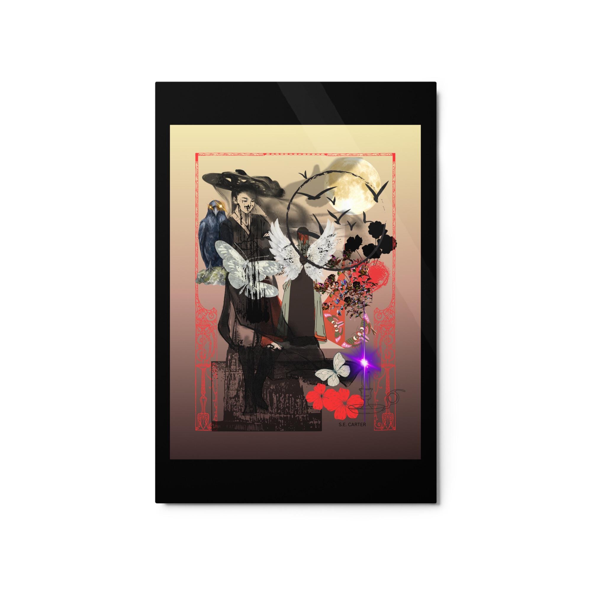 Surreal Digital Art Metal Print, Atmospheric Fantasy Wall Decor (20x30), gallery image 2