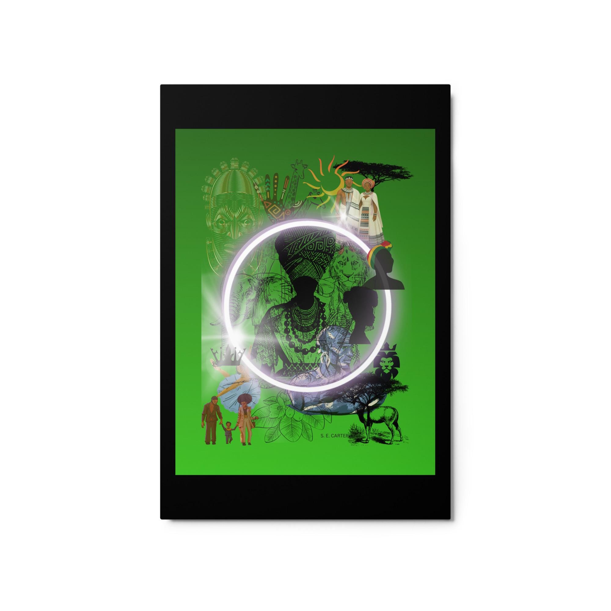 Wall art poster. Surreal, atmospheric, digital illustration -20x30 Metal prints - "a branch of many trees", gallery image 2