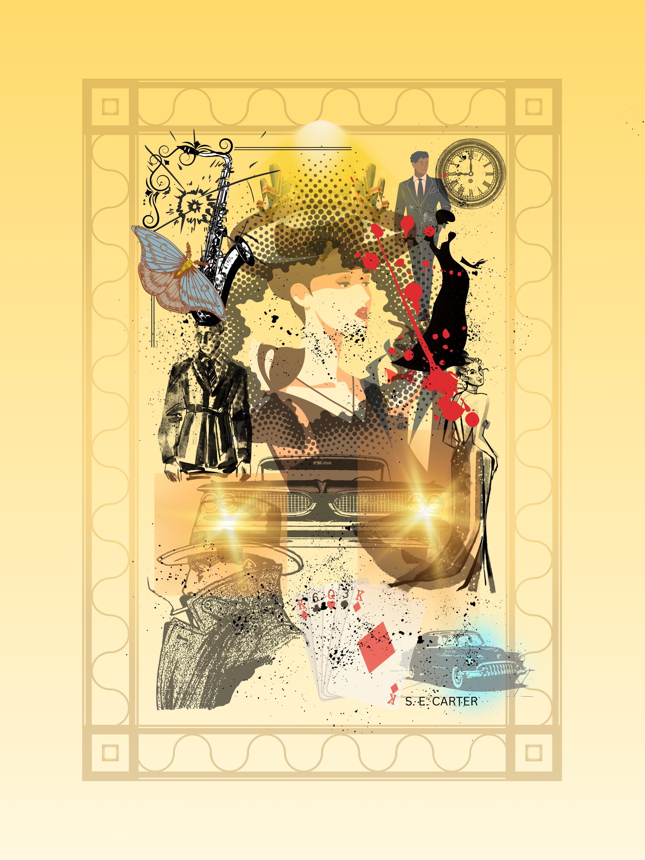 Wall art poster. Surreal, atmospheric, digital illustration -Photo paper poster 18X24