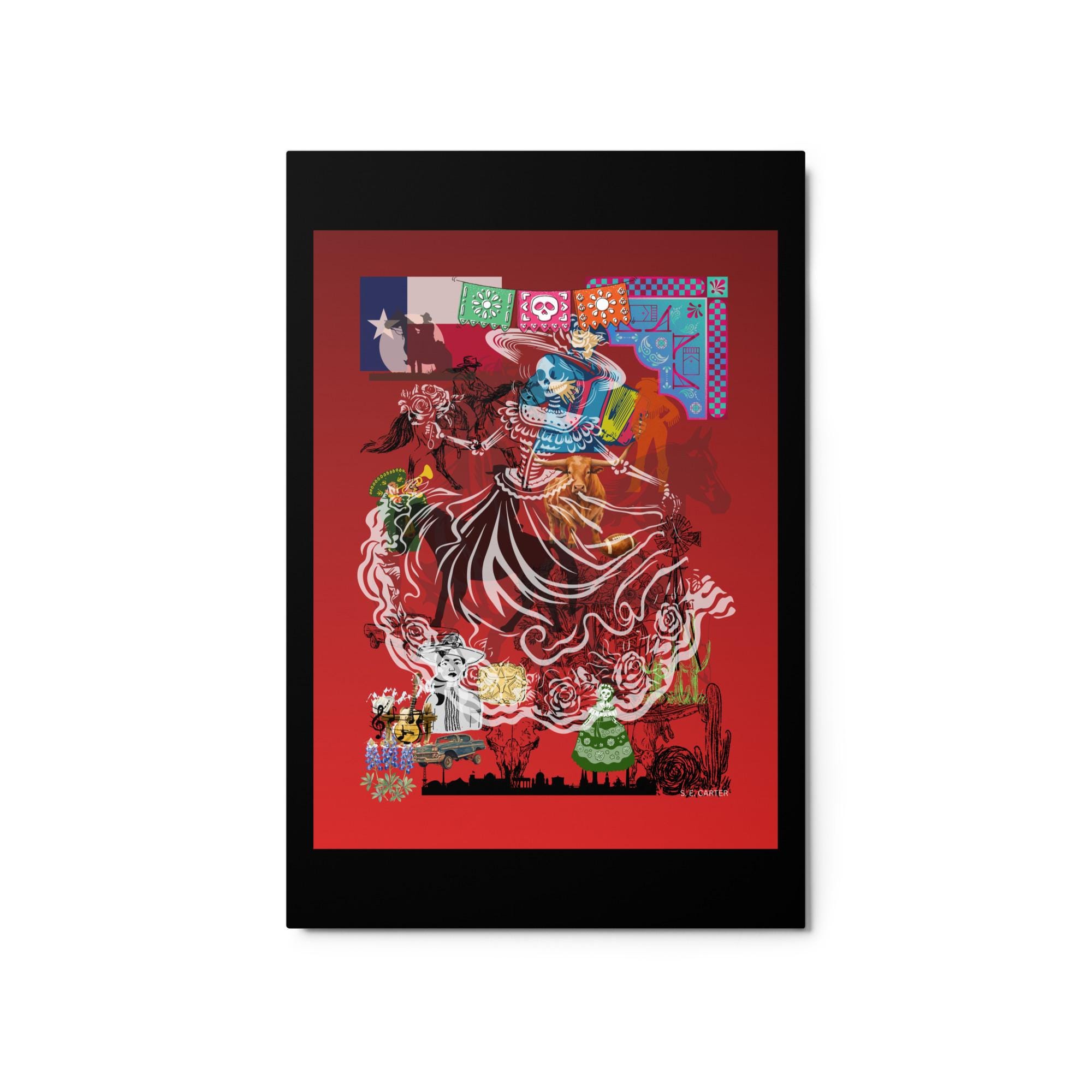 Wall art poster. Surreal, atmospheric, digital illustration -20X30 - Metal prints - "TEXAS", gallery image 2