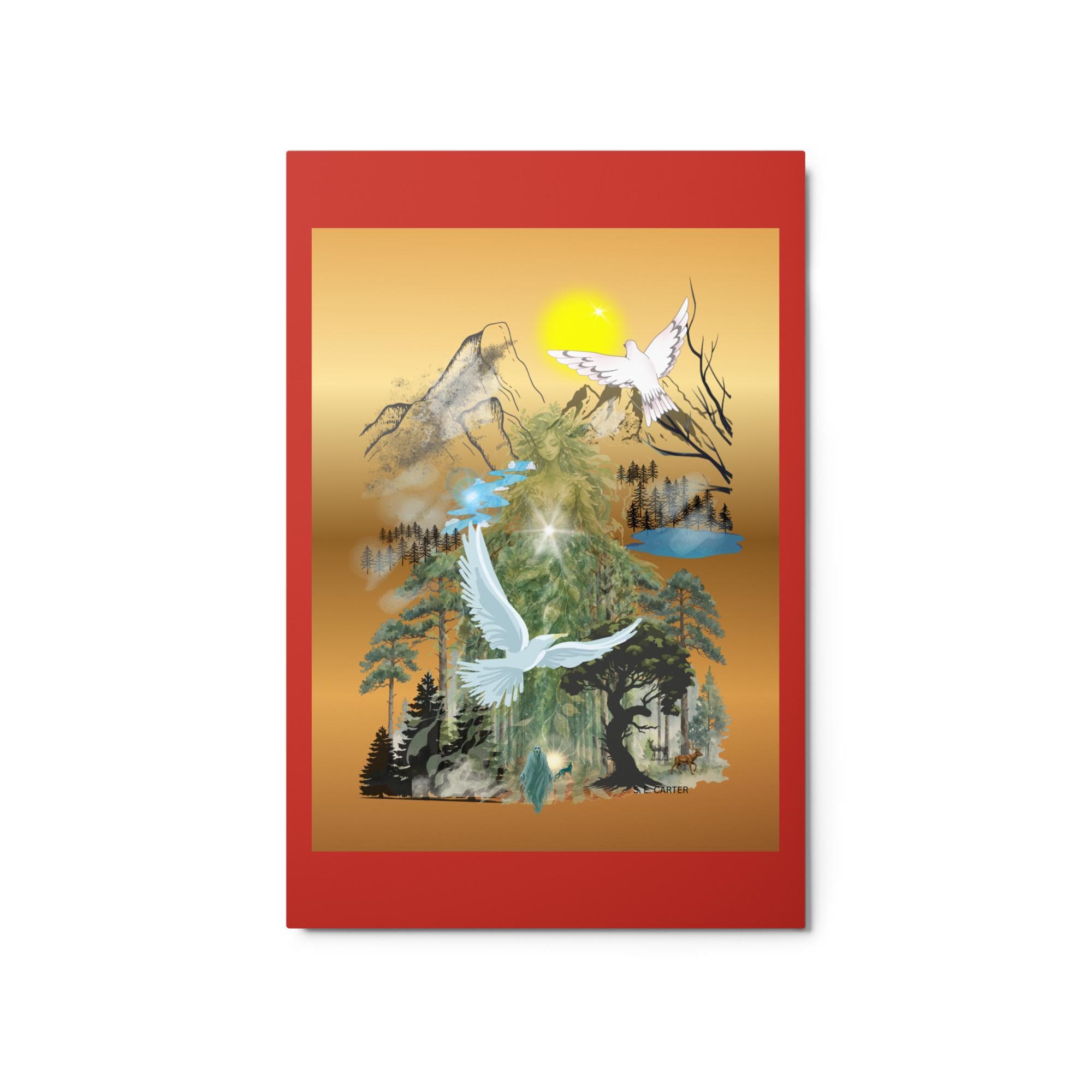 Wall art poster. Surreal, atmospheric, digital illustration -Metal print 20x30, gallery image 2